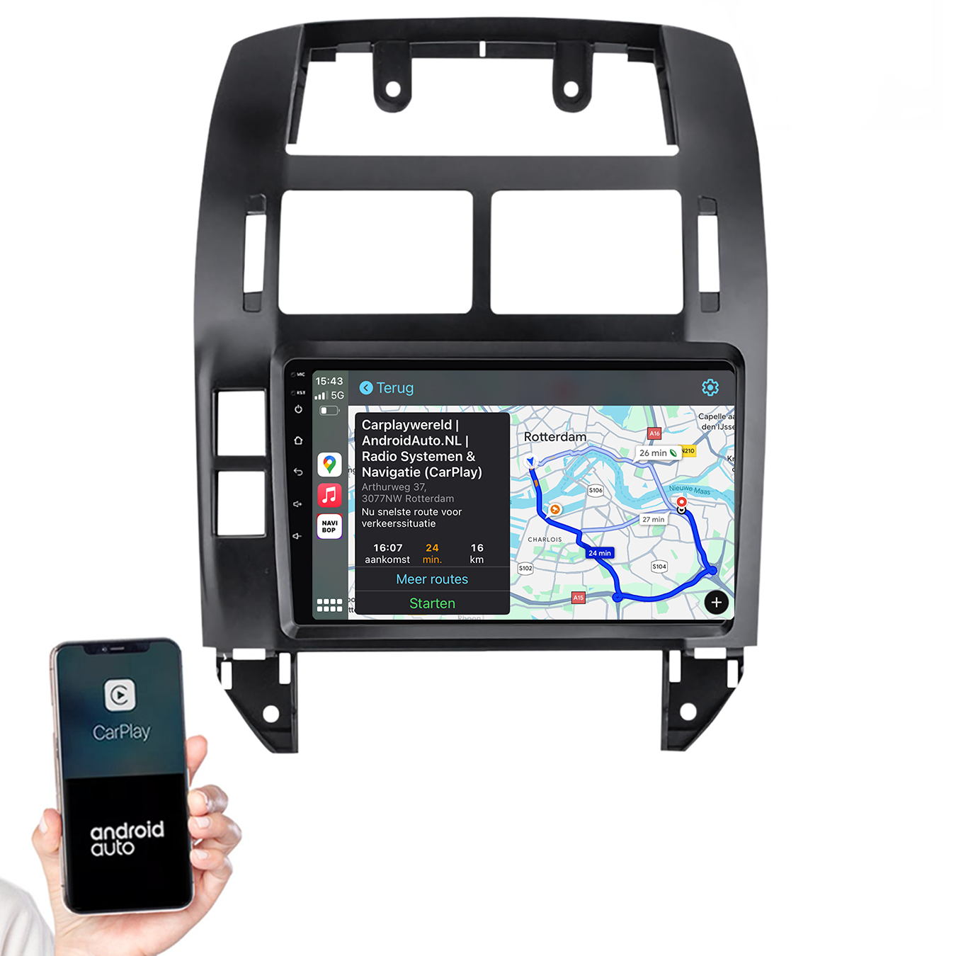 Volkswagen Polo | Autoradio | 2002 t/m 2009 | Android 14 | Apple CarPlay & Android Auto