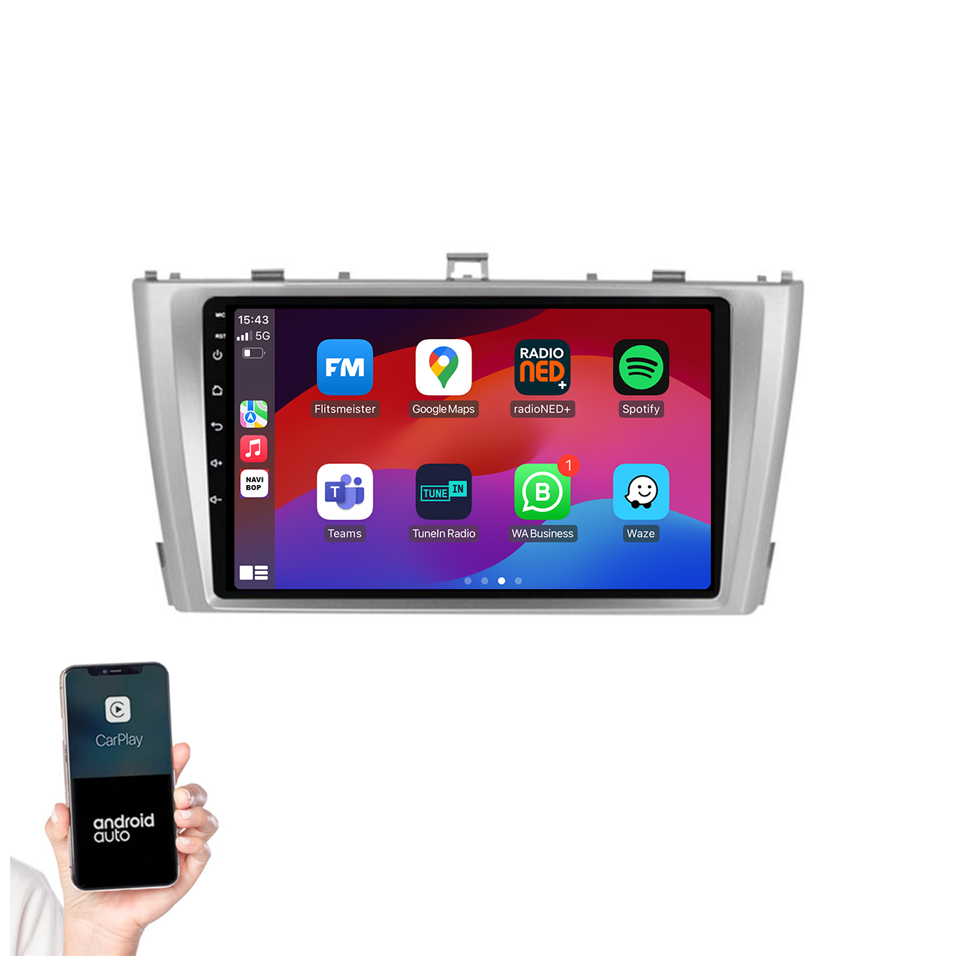 Toyota Avensis | Autoradio | 2008 t/m 2015 | Android 14 | Apple CarPlay & Android Auto