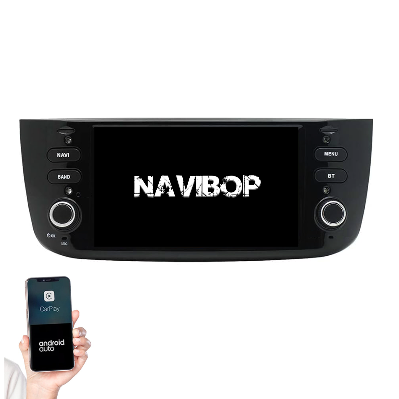 Fiat Punto | Autoradio | 2010 t/m 2015 | Android 14 | Apple CarPlay & Android Auto