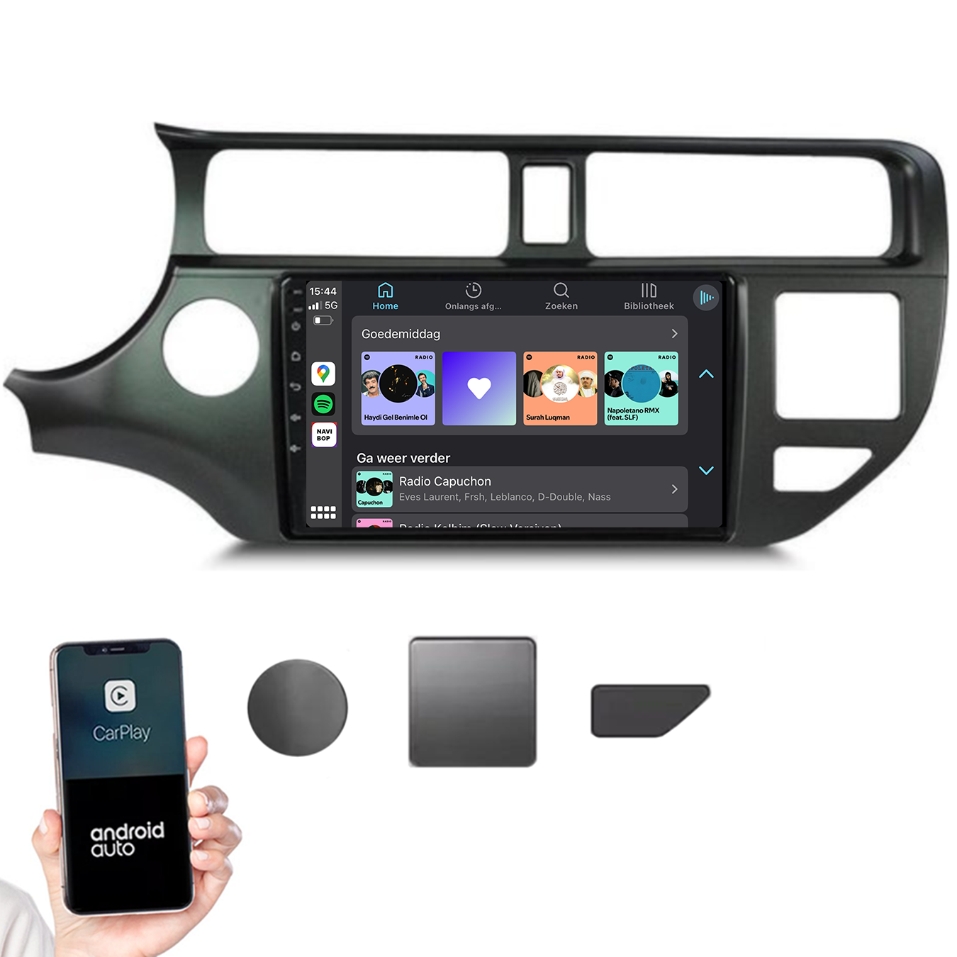 Kia Rio | Autoradio |2011 t/m 2017 | Android 14 | Apple CarPlay & Android Auto
