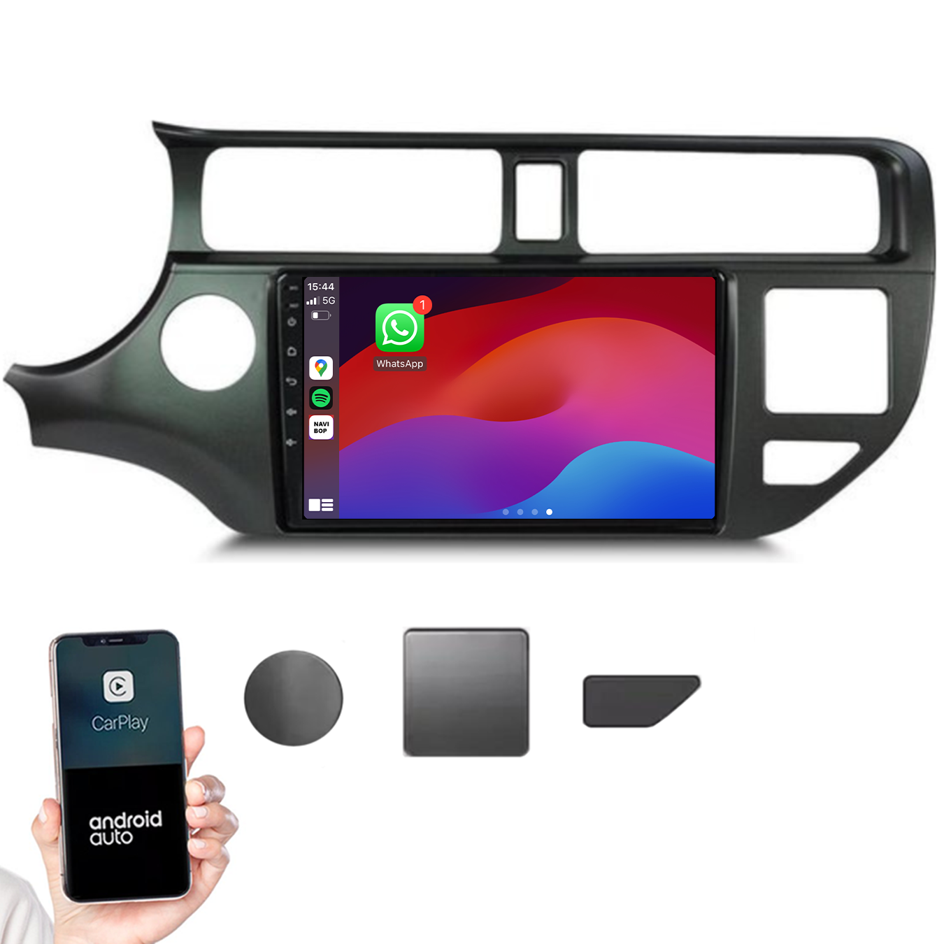 Kia Rio | Autoradio |2011 t/m 2017 | Android 14 | Apple CarPlay & Android Auto