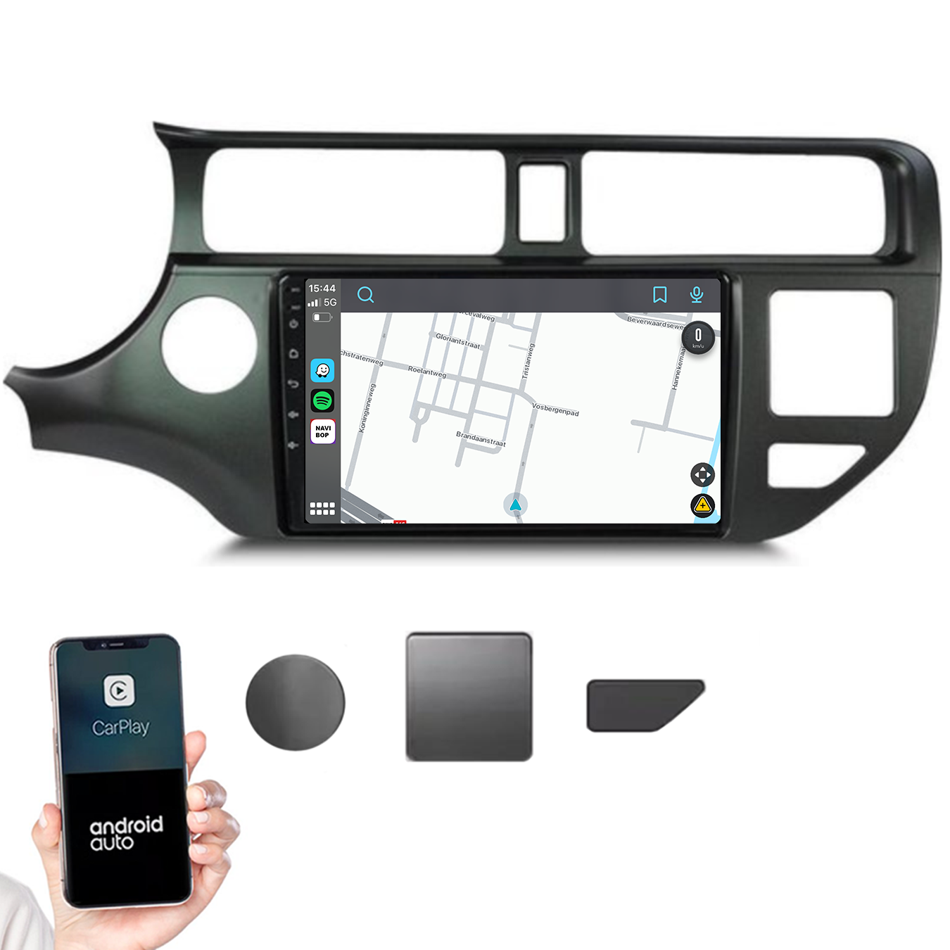 Kia Rio | Autoradio |2011 t/m 2017 | Android 14 | Apple CarPlay & Android Auto