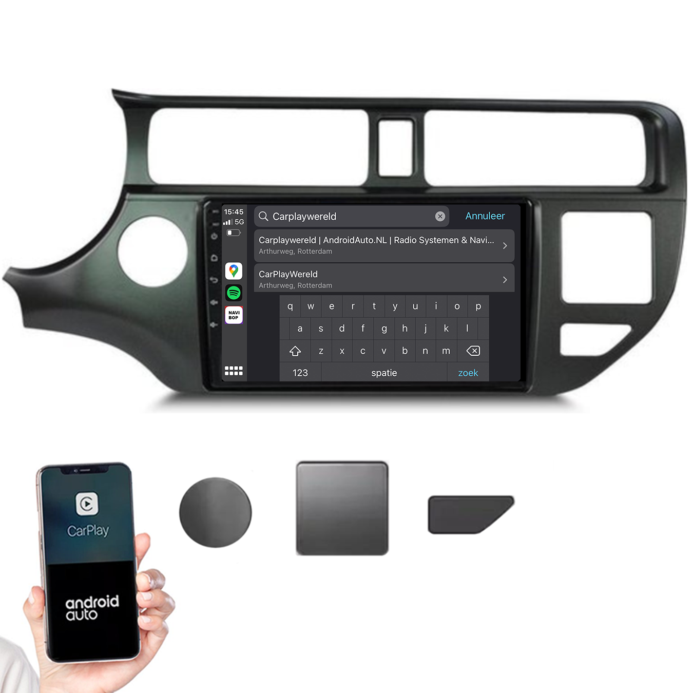Kia Rio | Autoradio |2011 t/m 2017 | Android 14 | Apple CarPlay & Android Auto