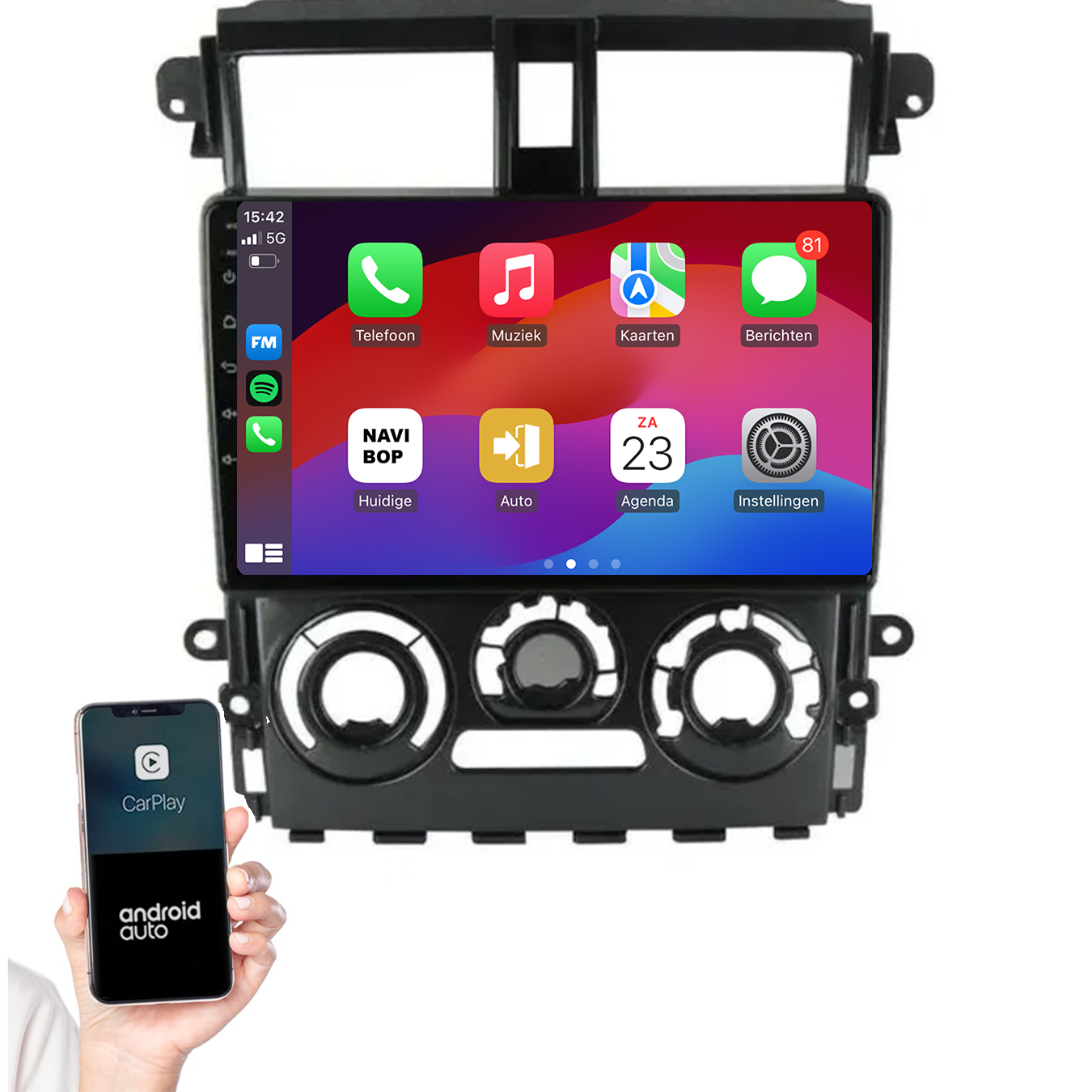 Mitsubishi Colt Plus | Autoradio | 2007 t/m 2013 | Android 14 | Apple CarPlay & Android Auto
