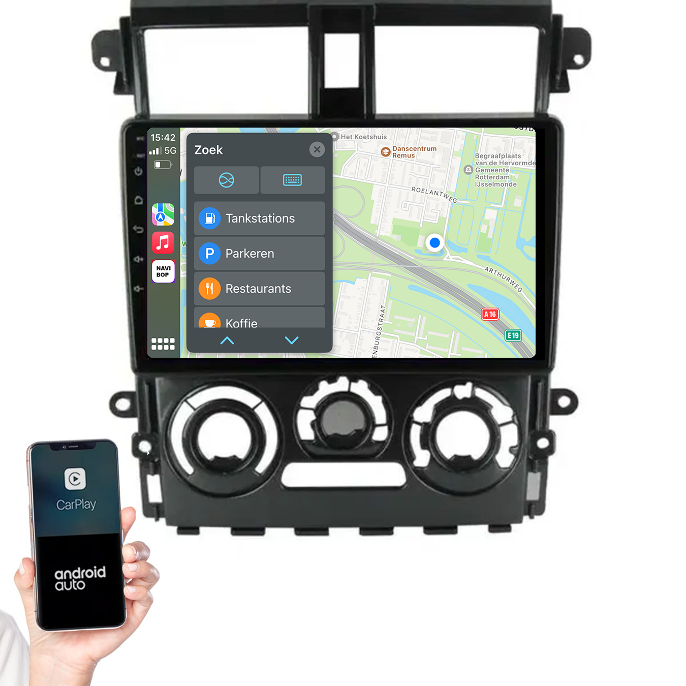 Mitsubishi Colt Plus | Autoradio | 2007 t/m 2013 | Android 14 | Apple CarPlay & Android Auto