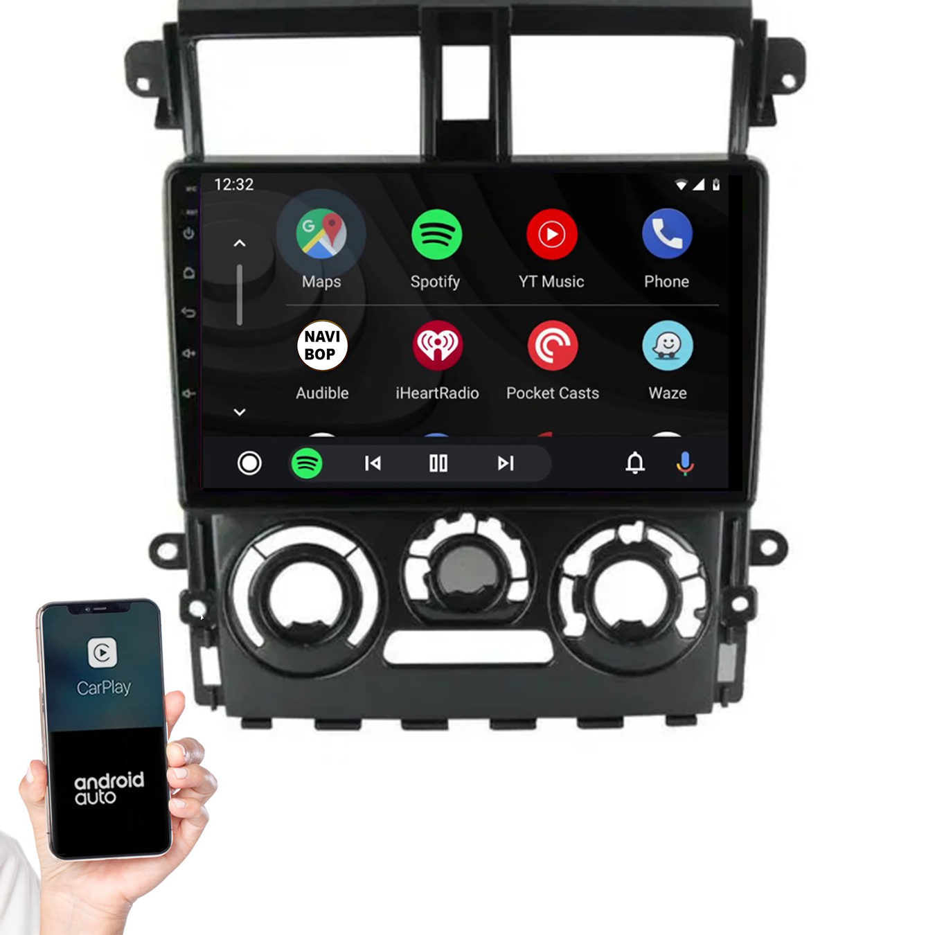Mitsubishi Colt Plus | Autoradio | 2007 t/m 2013 | Android 14 | Apple CarPlay & Android Auto