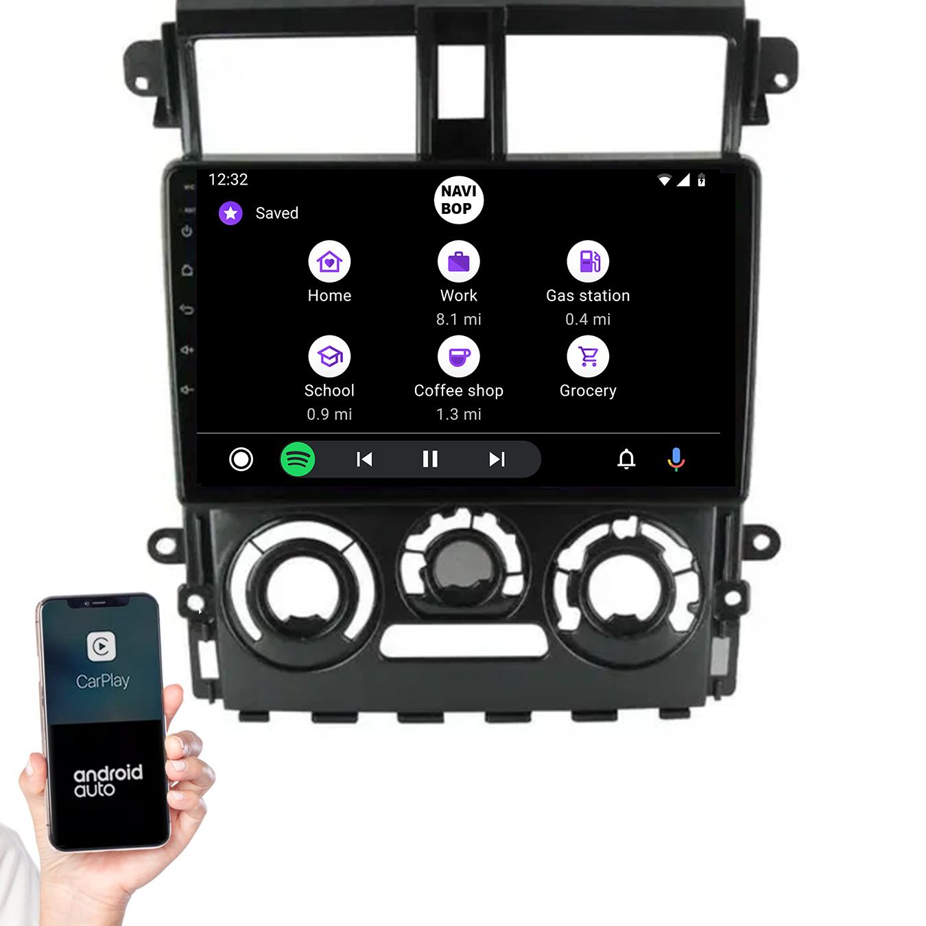 Mitsubishi Colt Plus | Autoradio | 2007 t/m 2013 | Android 14 | Apple CarPlay & Android Auto