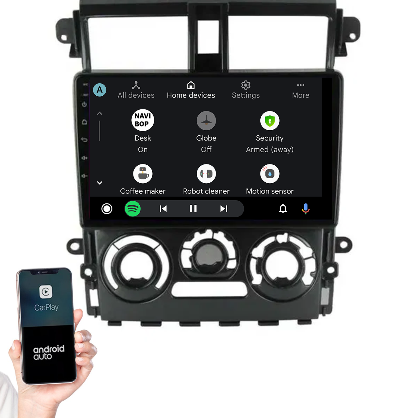 Mitsubishi Colt Plus | Autoradio | 2007 t/m 2013 | Android 14 | Apple CarPlay & Android Auto