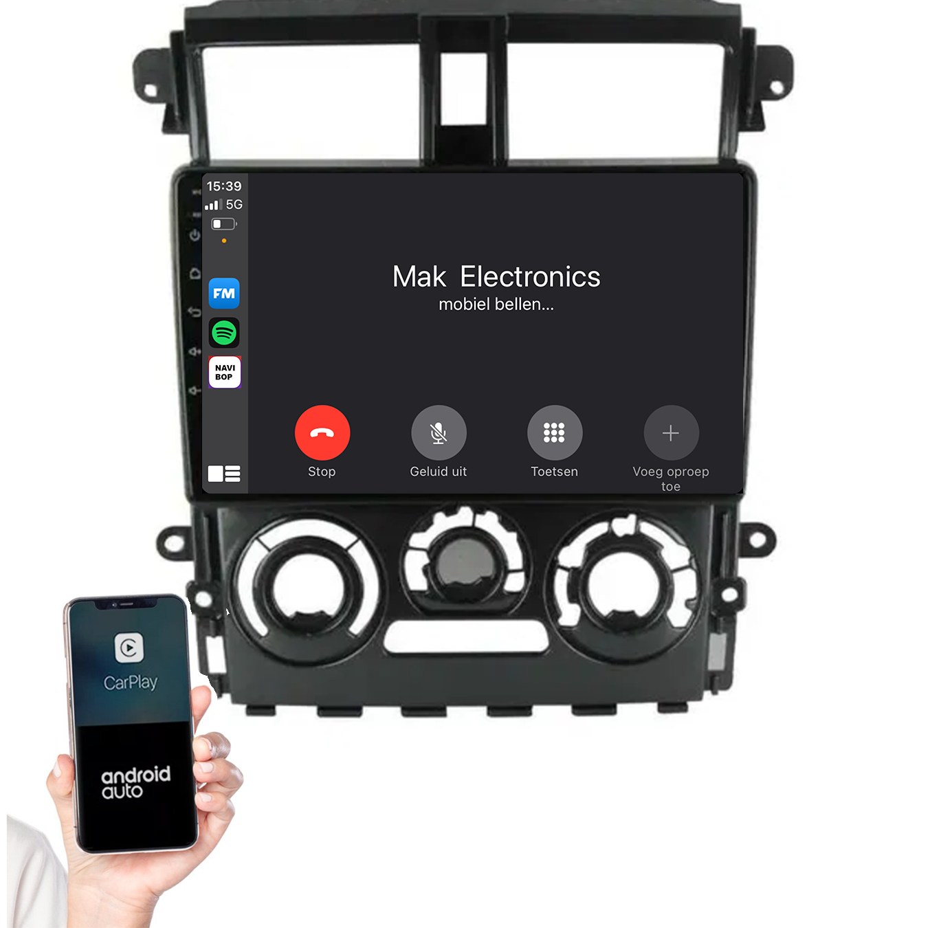 Mitsubishi Colt Plus | Autoradio | 2007 t/m 2013 | Android 14 | Apple CarPlay & Android Auto