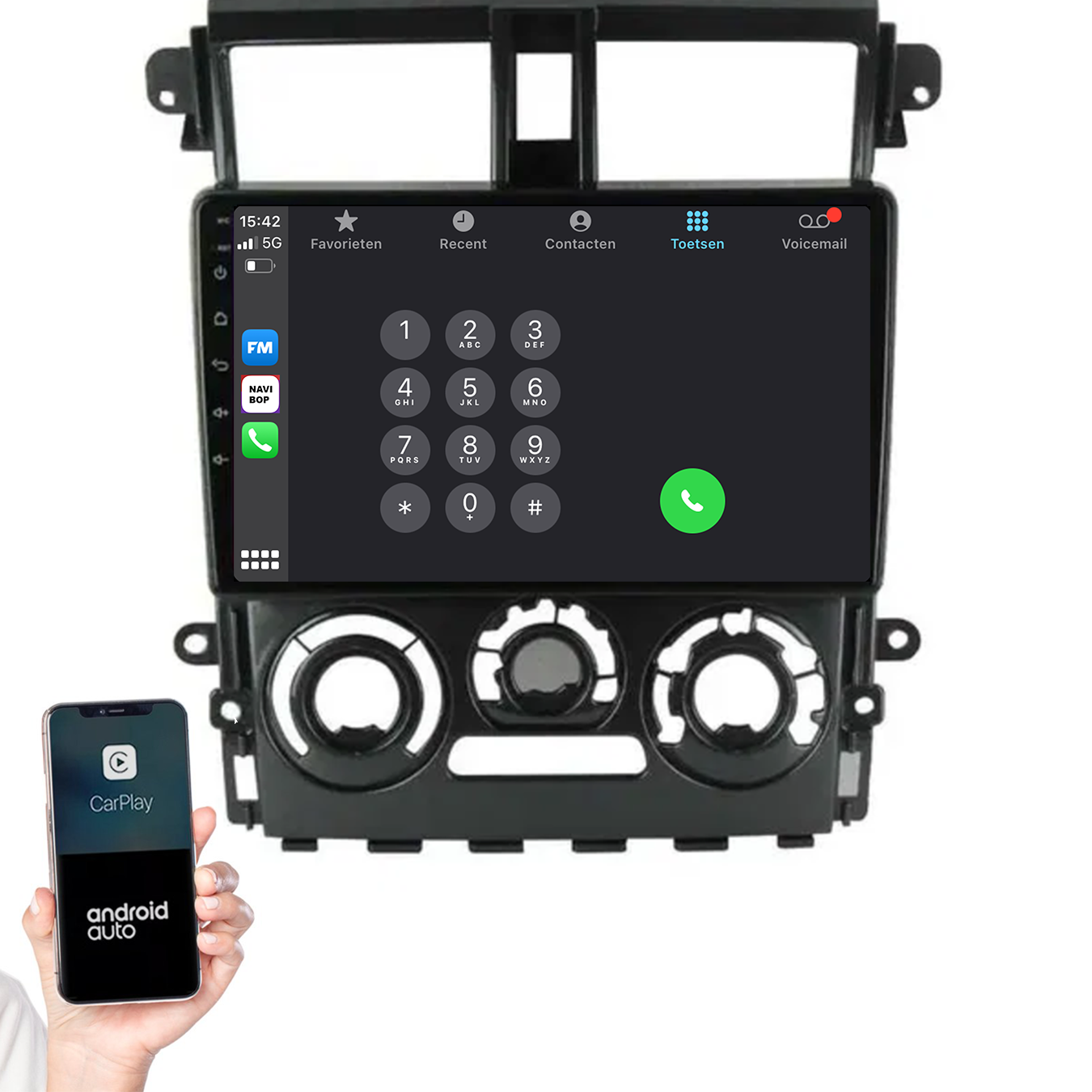 Mitsubishi Colt Plus | Autoradio | 2007 t/m 2013 | Android 14 | Apple CarPlay & Android Auto