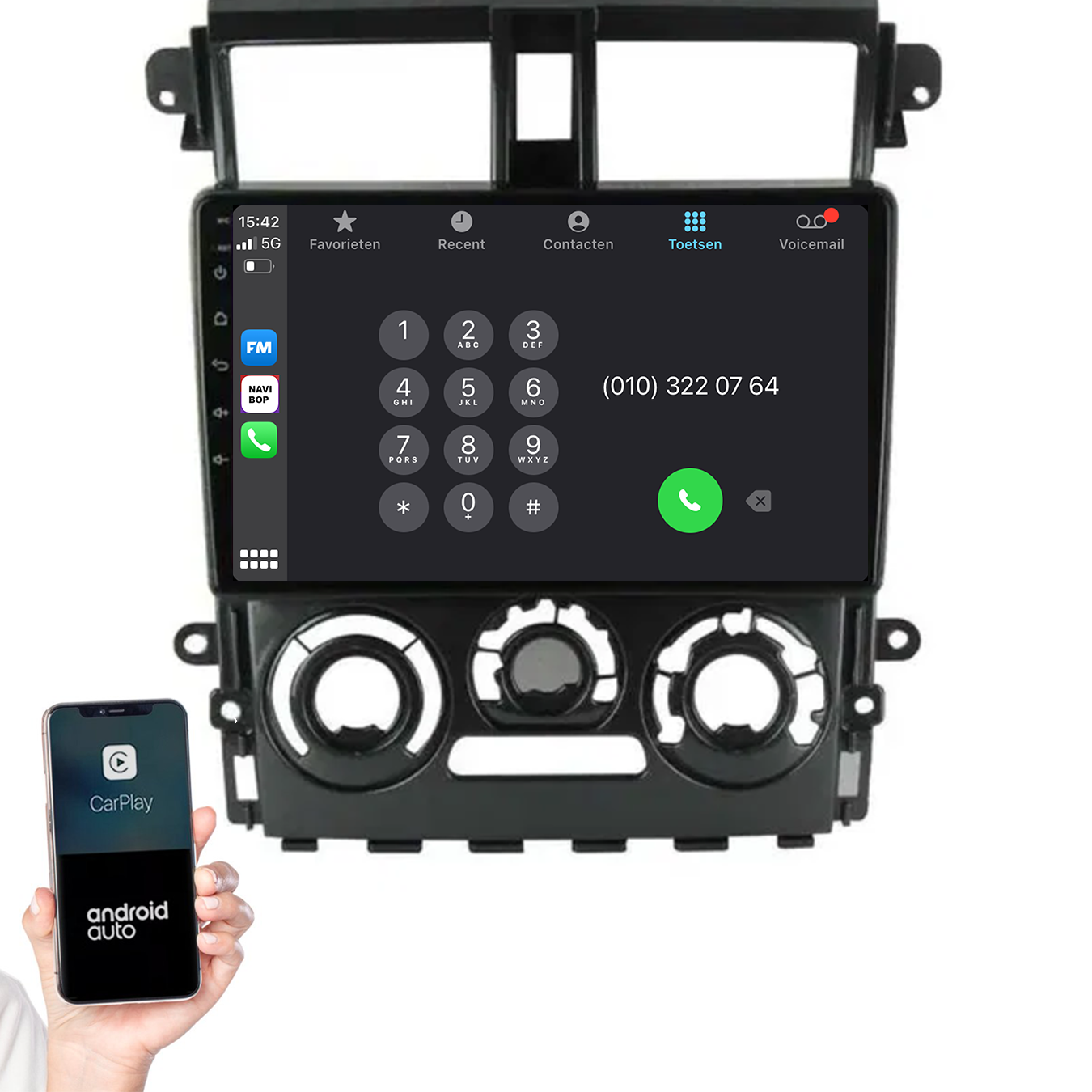Mitsubishi Colt Plus | Autoradio | 2007 t/m 2013 | Android 14 | Apple CarPlay & Android Auto
