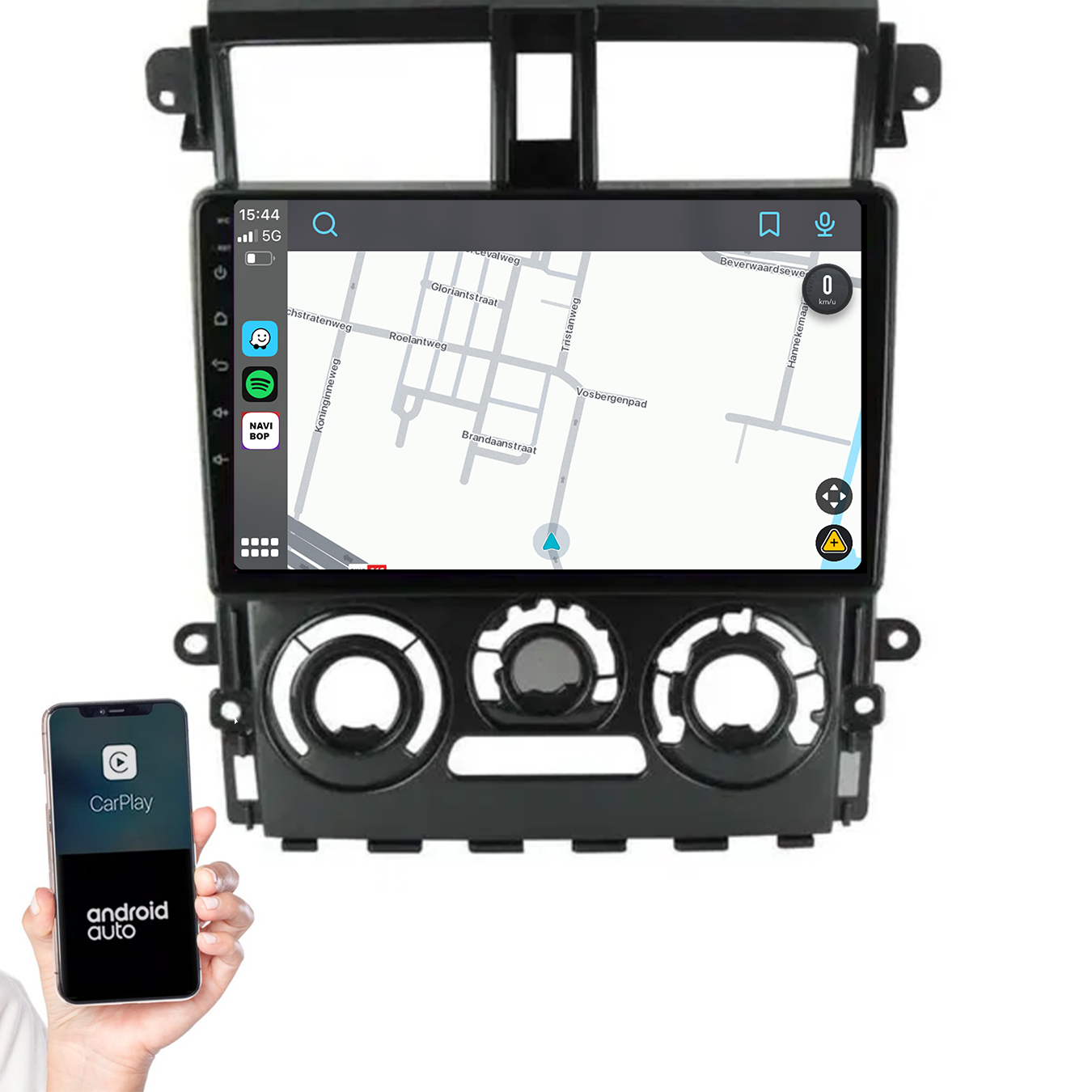 Mitsubishi Colt Plus | Autoradio | 2007 t/m 2013 | Android 14 | Apple CarPlay & Android Auto