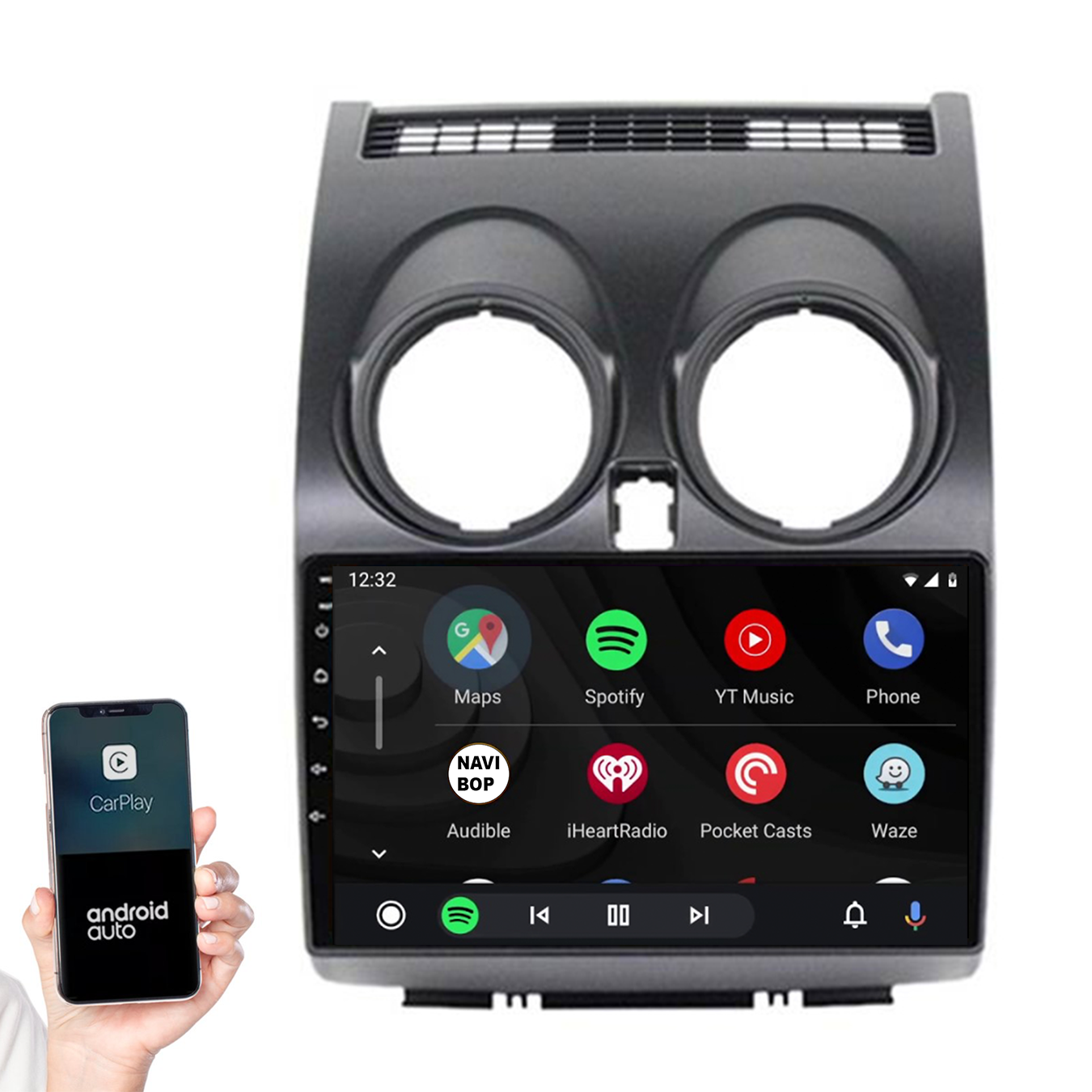 Nissan Qashqai | Autoradio | 2006 t/m 2013 | Android 14 | Apple CarPlay & Android Auto