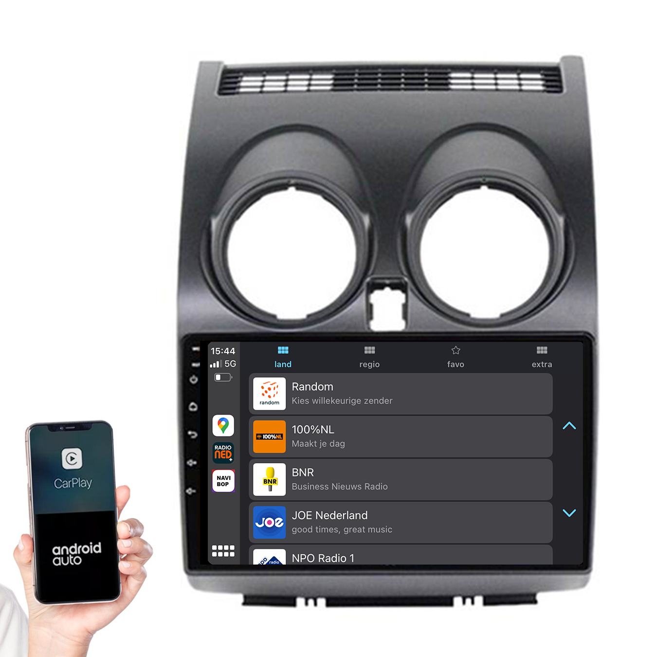 Nissan Qashqai | Autoradio | 2006 t/m 2013 | Android 14 | Apple CarPlay & Android Auto