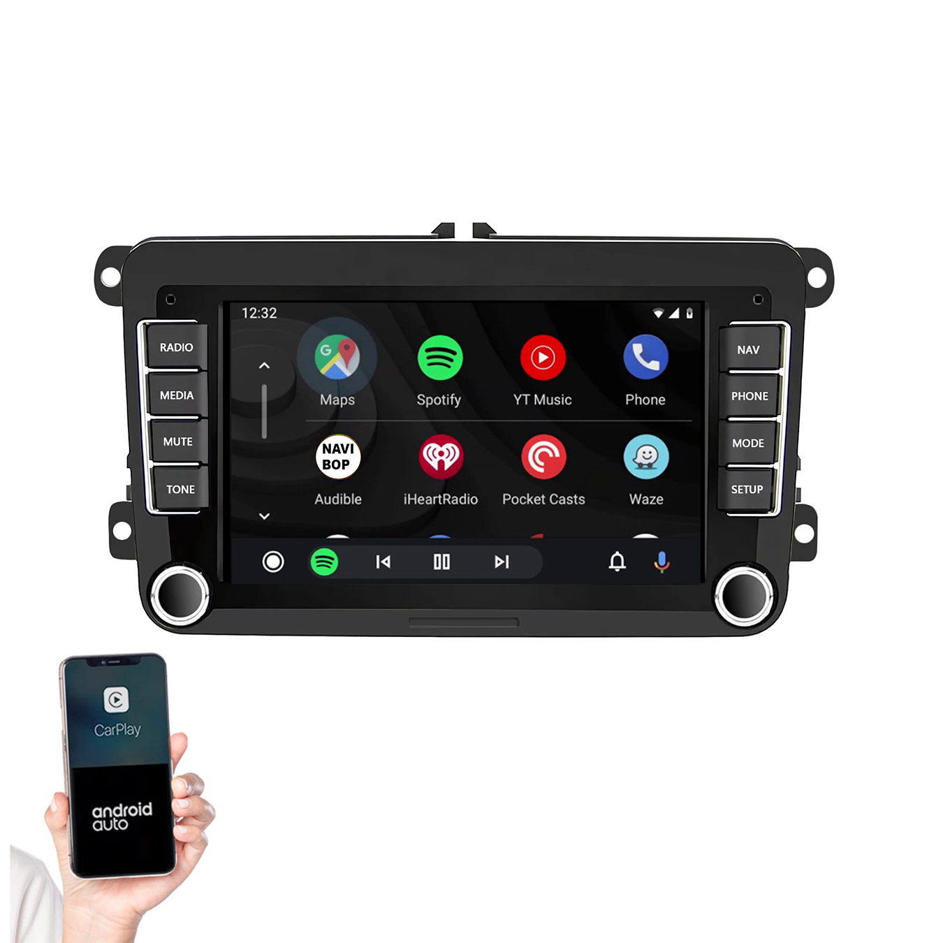 Volkswagen Golf 6 | Autoradio | 2009 t/m 2012 | Android 14 | Apple CarPlay & Android Auto