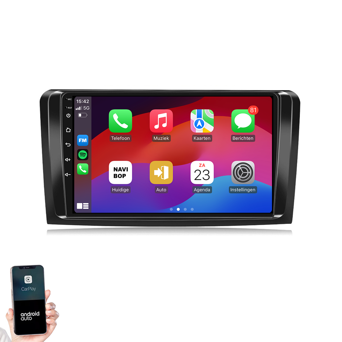 Mercedes ML-klasse | Autoradio | 2005 t/m 2011 | Android 14 | Apple CarPlay & Android Auto (Copy)