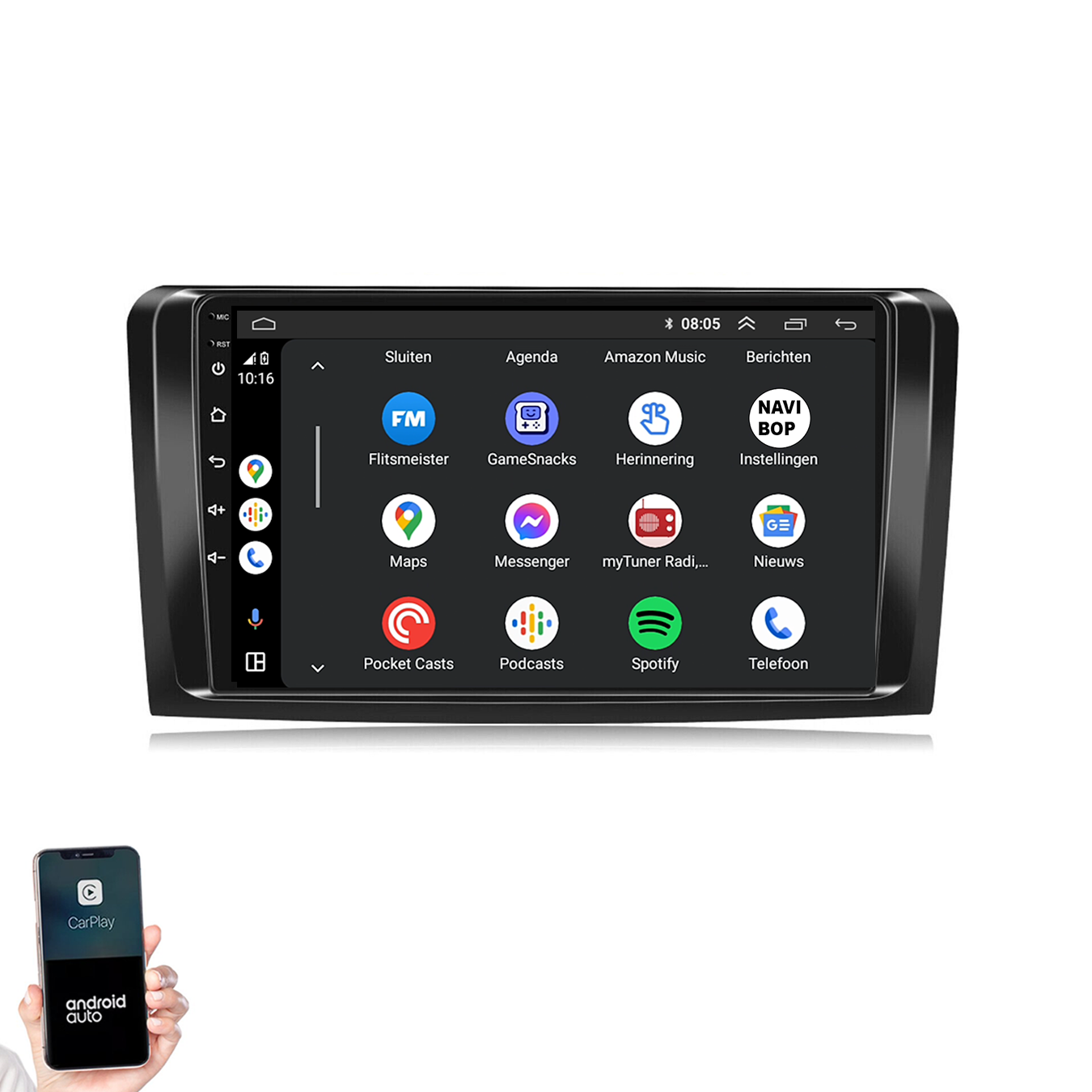 Mercedes ML-klasse | Autoradio | 2005 t/m 2011 | Android 14 | Apple CarPlay & Android Auto (Copy)