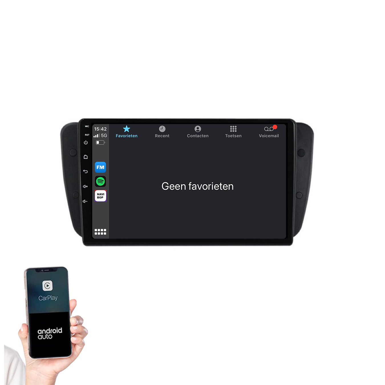 Seat Ibiza | Autoradio | 2009 t/m 2013 | Android 14 | Apple CarPlay & Android Auto