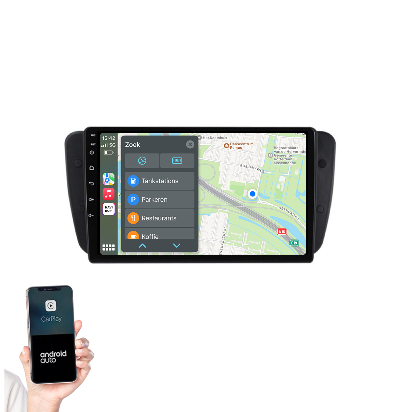 Seat Ibiza | Autoradio | 2009 t/m 2013 | Android 14 | Apple CarPlay & Android Auto