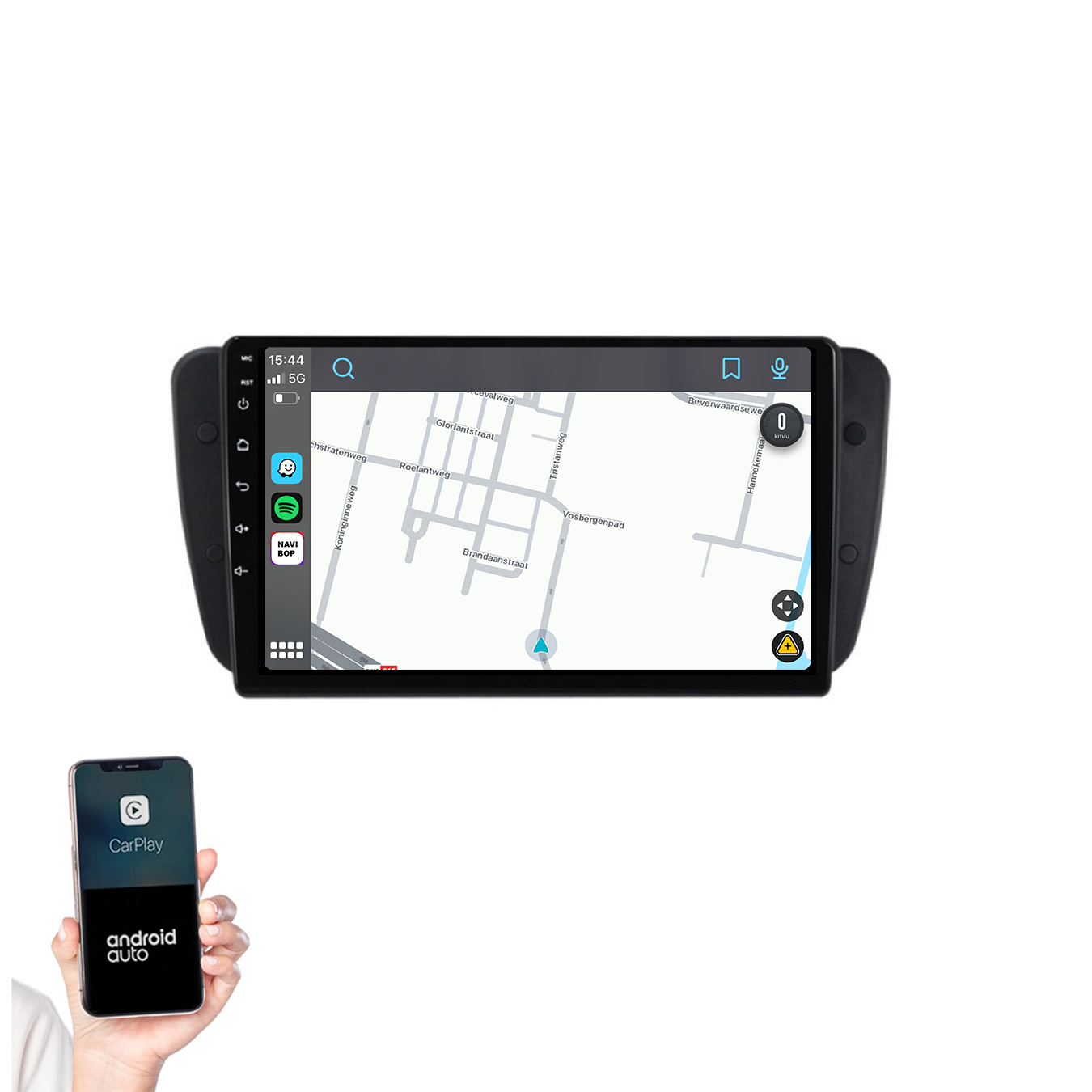 Seat Ibiza | Autoradio | 2009 t/m 2013 | Android 14 | Apple CarPlay & Android Auto