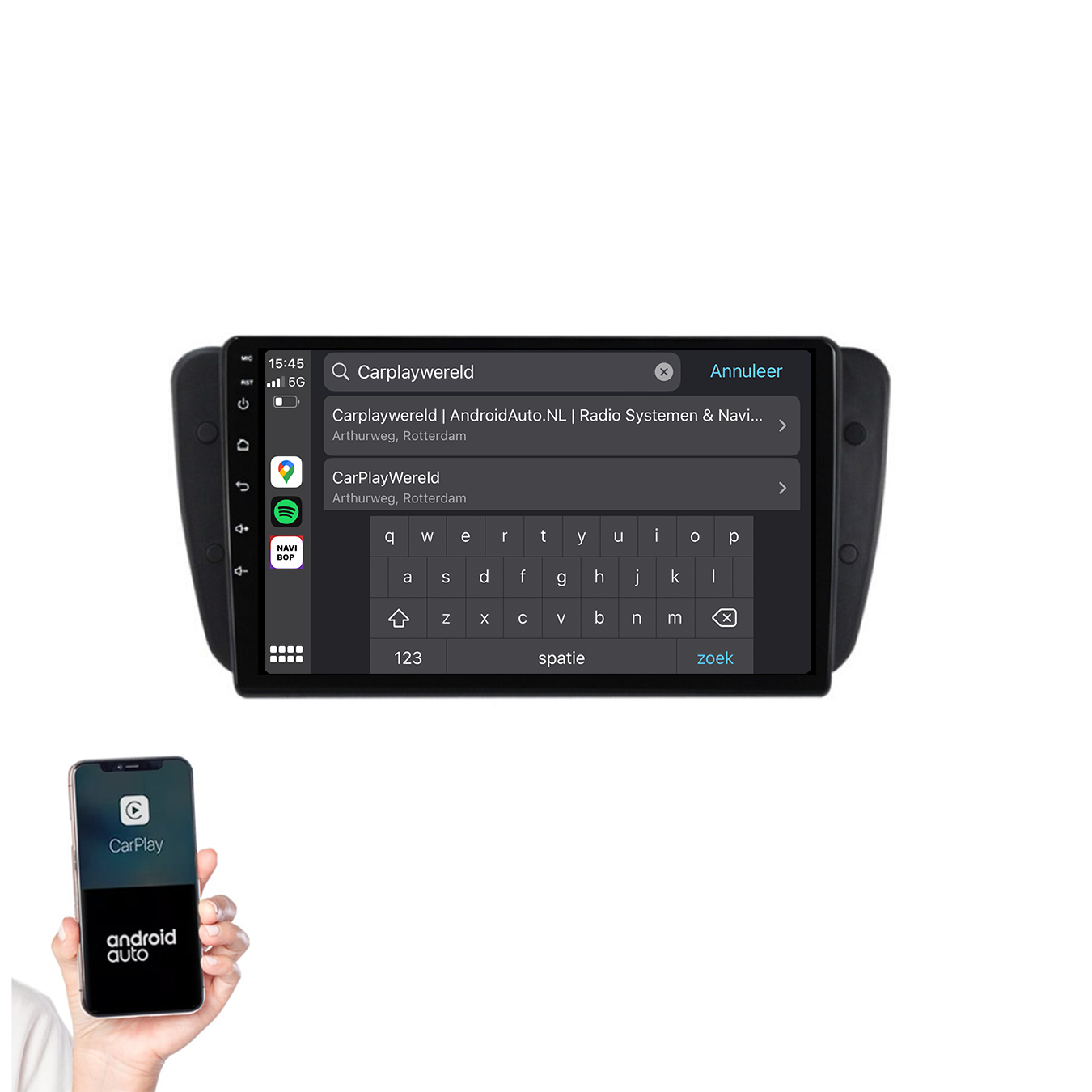Seat Ibiza | Autoradio | 2009 t/m 2013 | Android 14 | Apple CarPlay & Android Auto