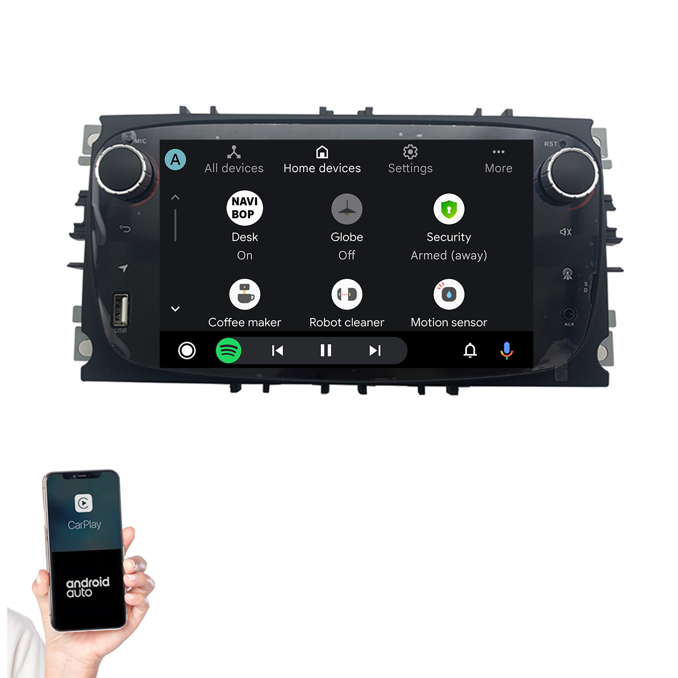 Ford S-max | Autoradio | 2008 t/m 2011 | Android 14 | Apple CarPlay & Android Auto