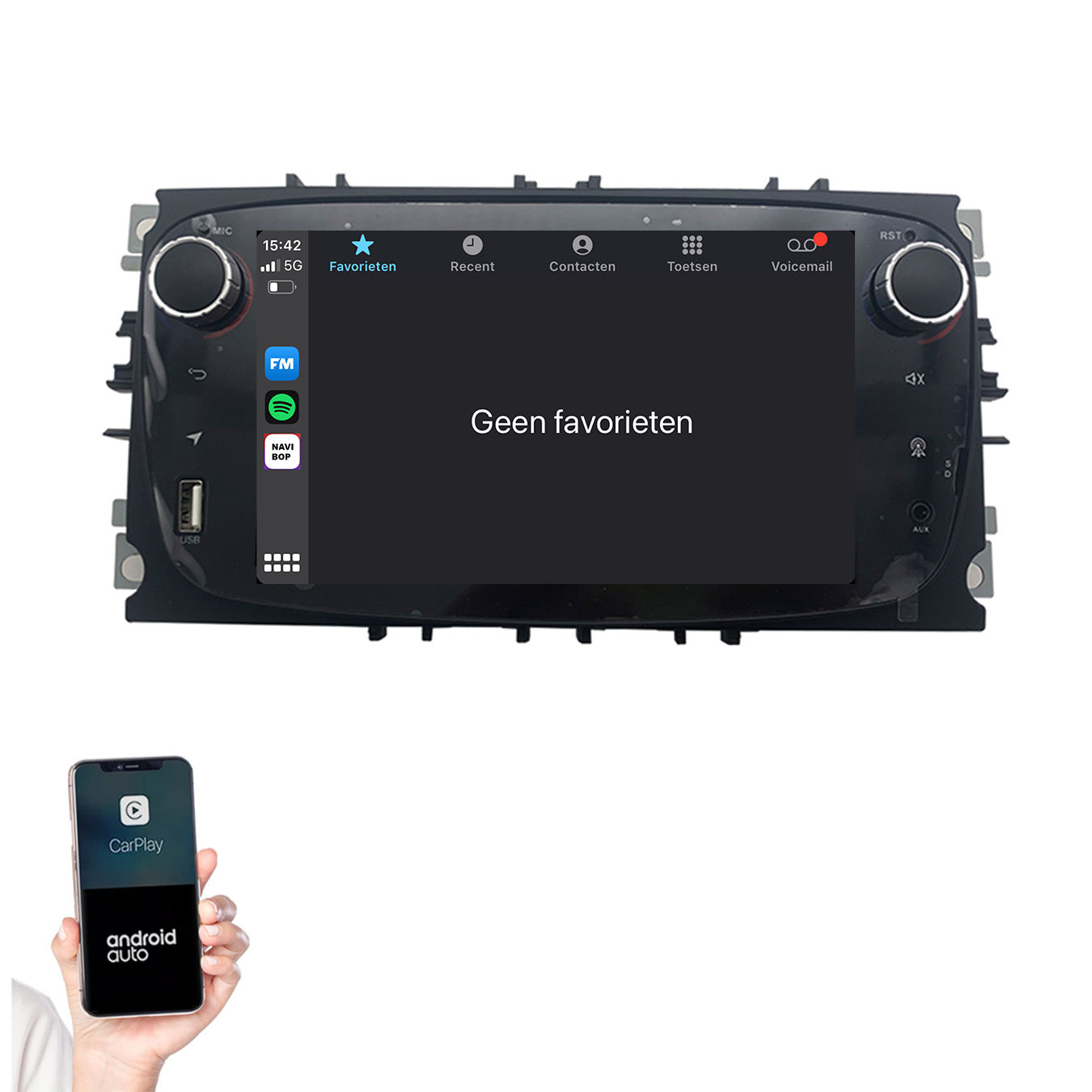 Ford S-max | Autoradio | 2008 t/m 2011 | Android 14 | Apple CarPlay & Android Auto
