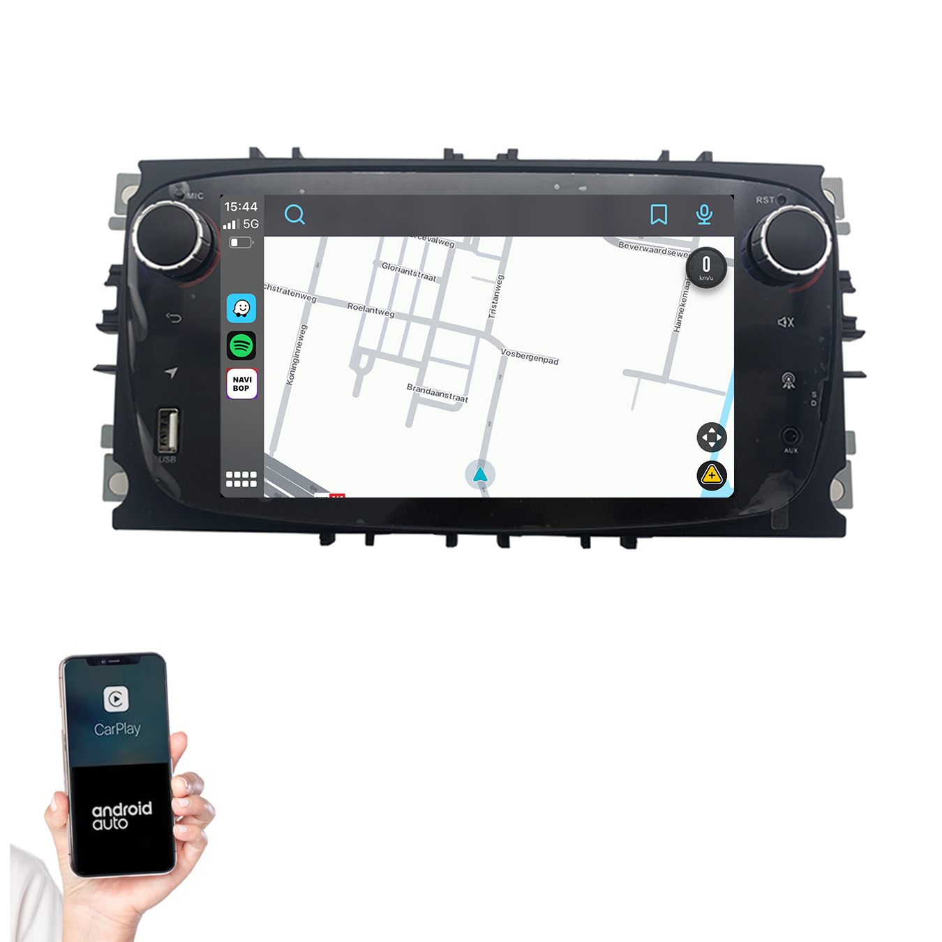 Ford S-max | Autoradio | 2008 t/m 2011 | Android 14 | Apple CarPlay & Android Auto