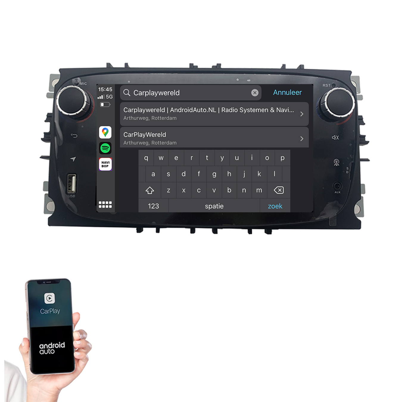 Ford S-max | Autoradio | 2008 t/m 2011 | Android 14 | Apple CarPlay & Android Auto