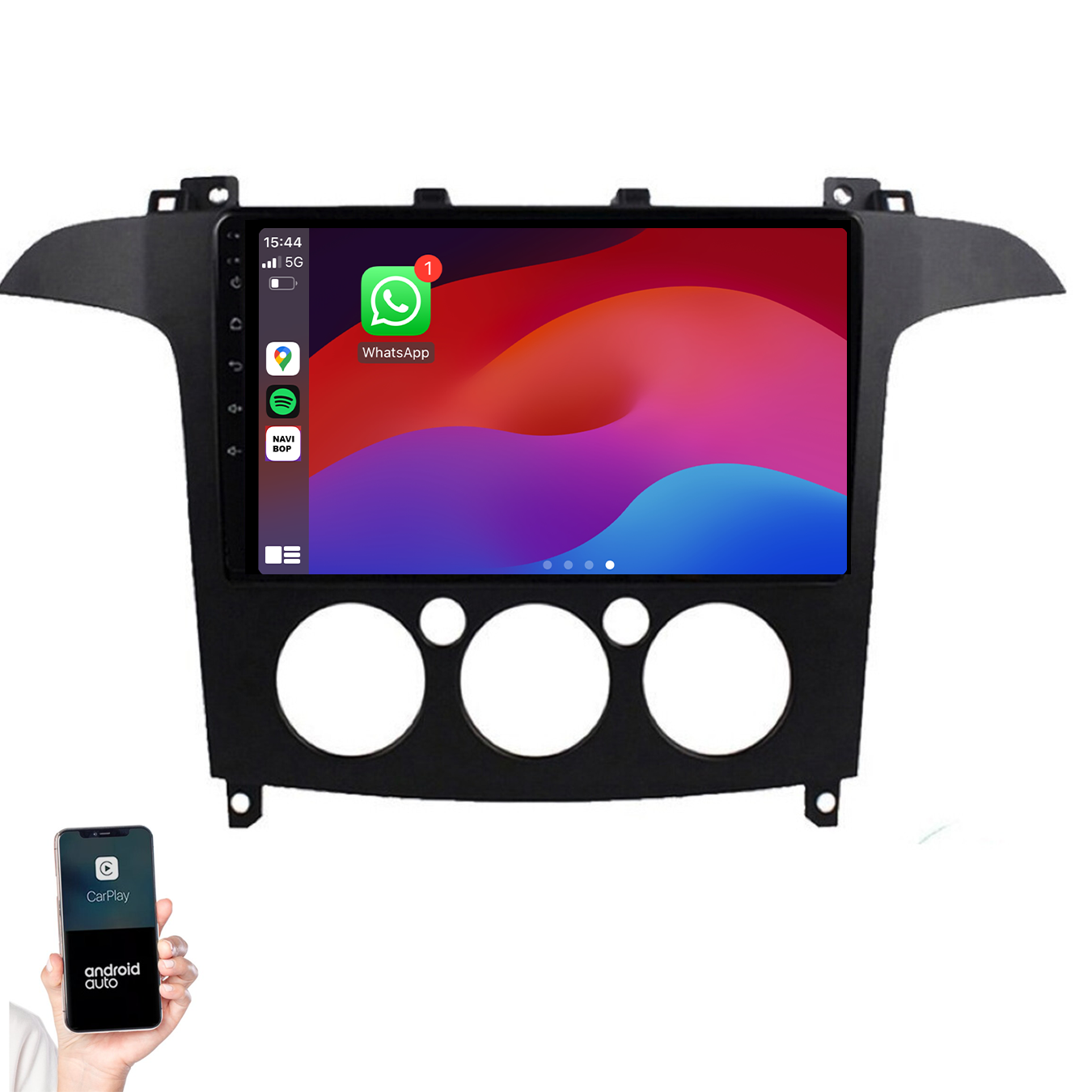 Ford S-MAX | Autoradio | 2006 t/m 2015 | Android 14 | Apple CarPlay & Android Auto
