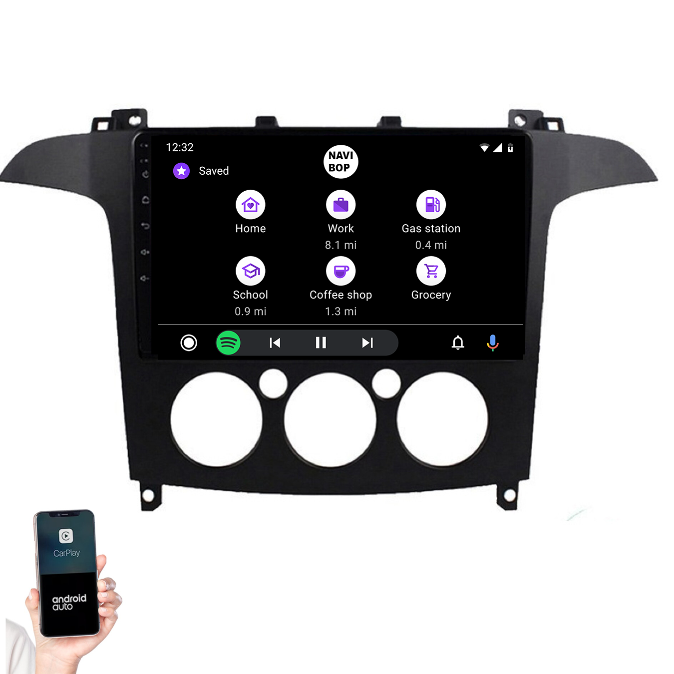 Ford S-MAX | Autoradio | 2006 t/m 2015 | Android 14 | Apple CarPlay & Android Auto