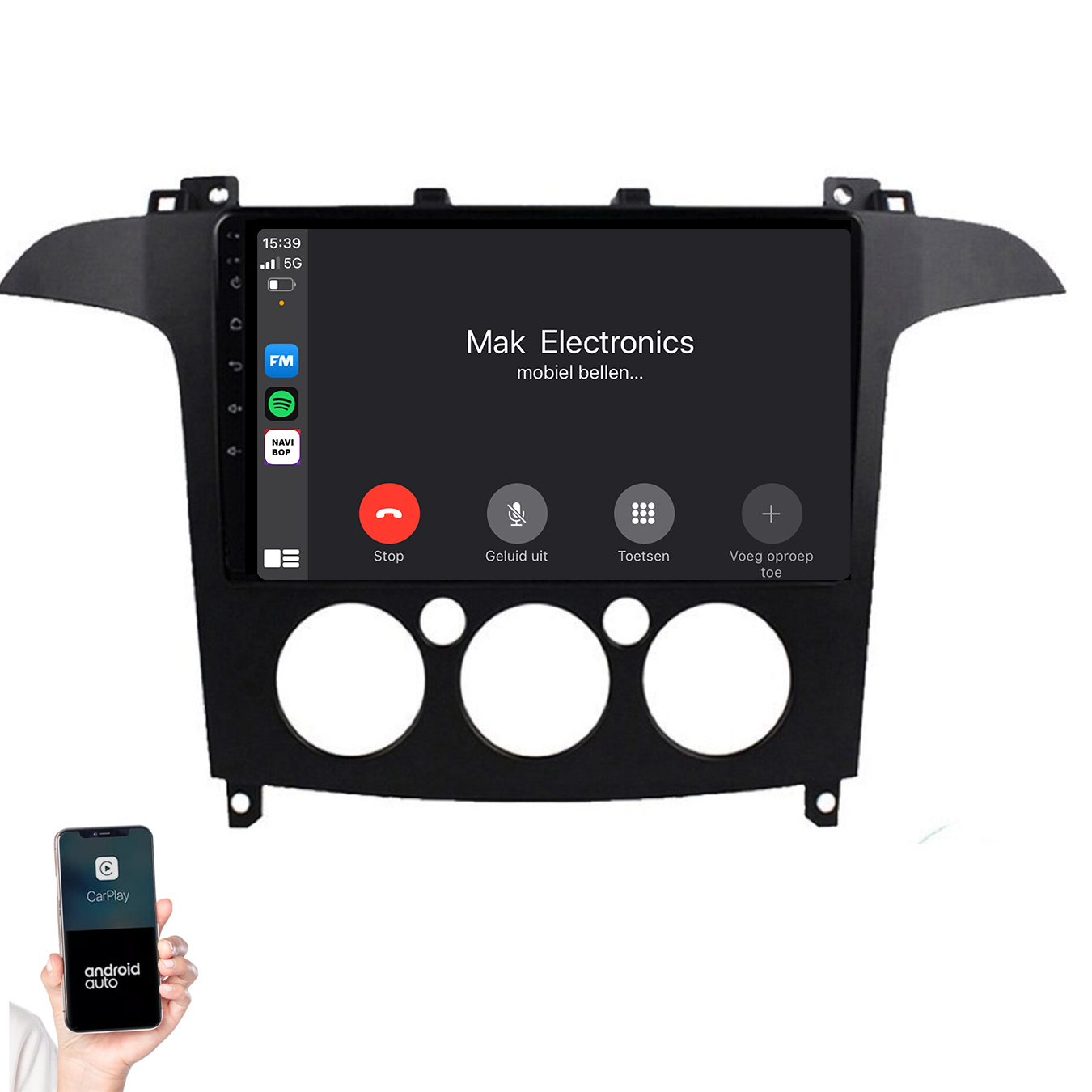 Ford S-MAX | Autoradio | 2006 t/m 2015 | Android 14 | Apple CarPlay & Android Auto