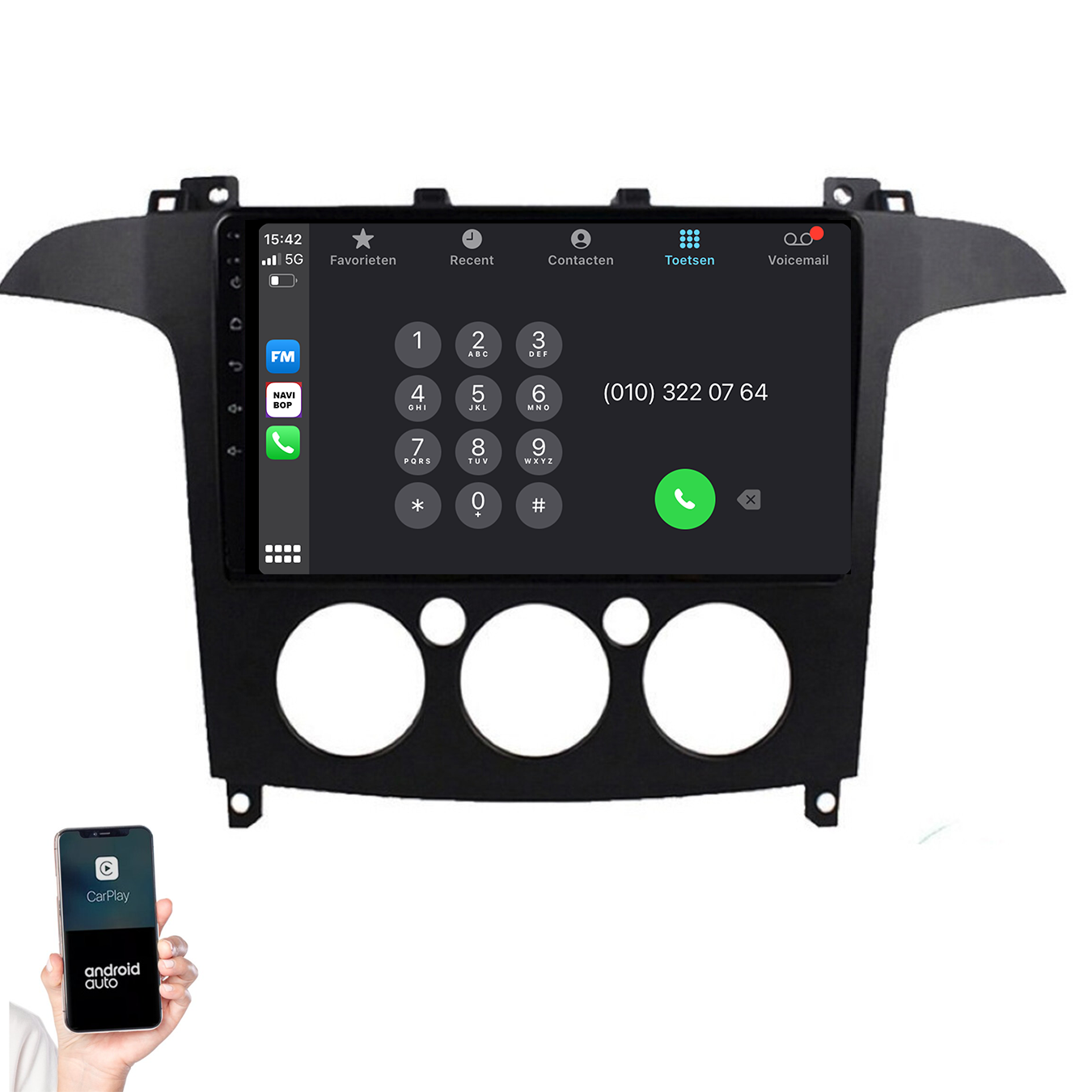Ford S-MAX | Autoradio | 2006 t/m 2015 | Android 14 | Apple CarPlay & Android Auto