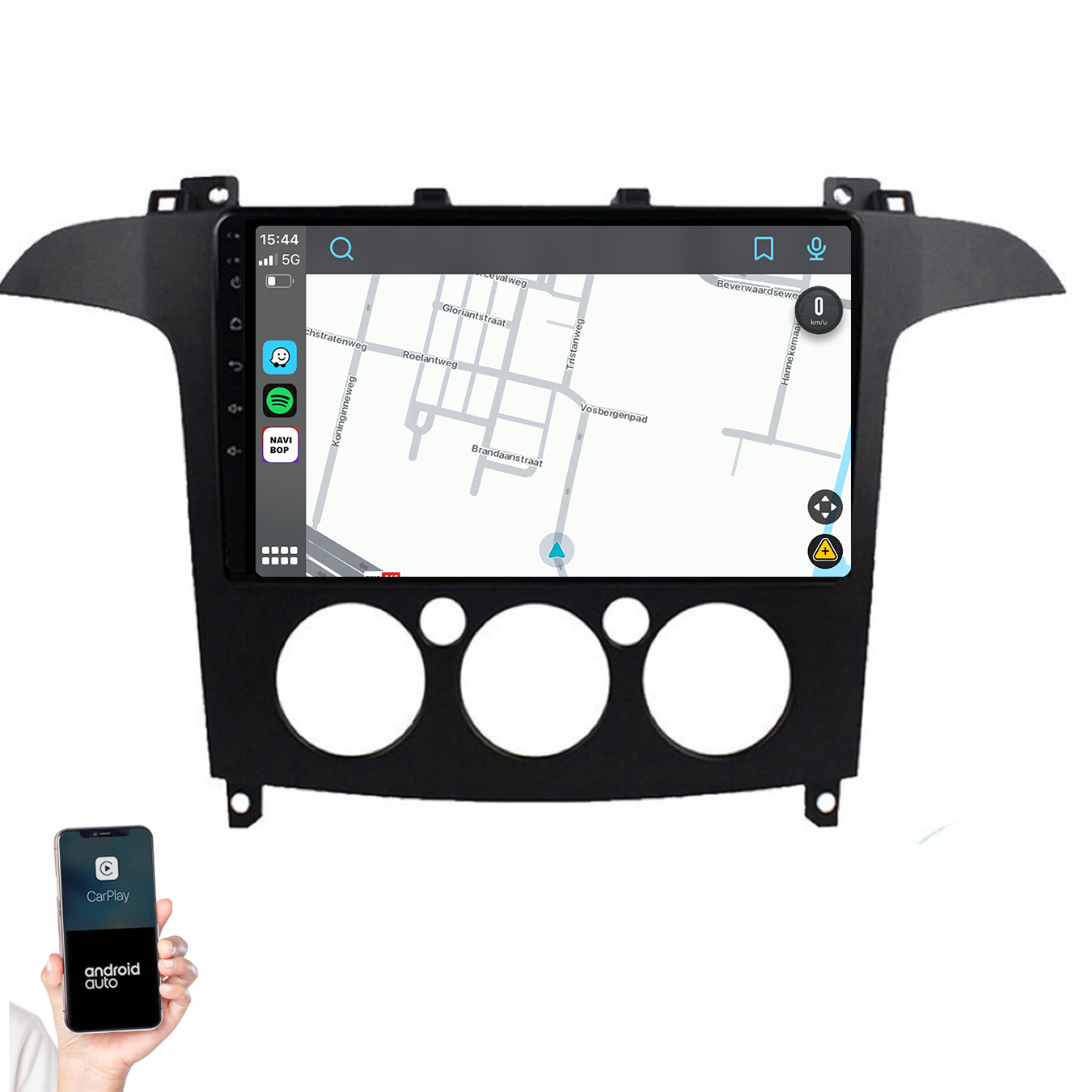 Ford S-MAX | Autoradio | 2006 t/m 2015 | Android 14 | Apple CarPlay & Android Auto