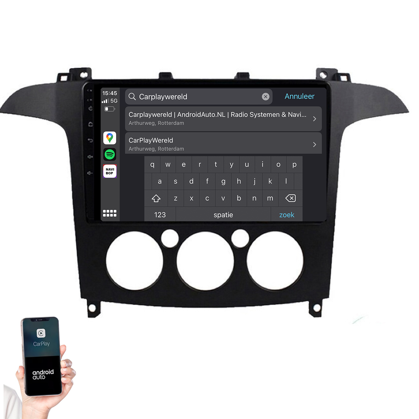 Ford S-MAX | Autoradio | 2006 t/m 2015 | Android 14 | Apple CarPlay & Android Auto