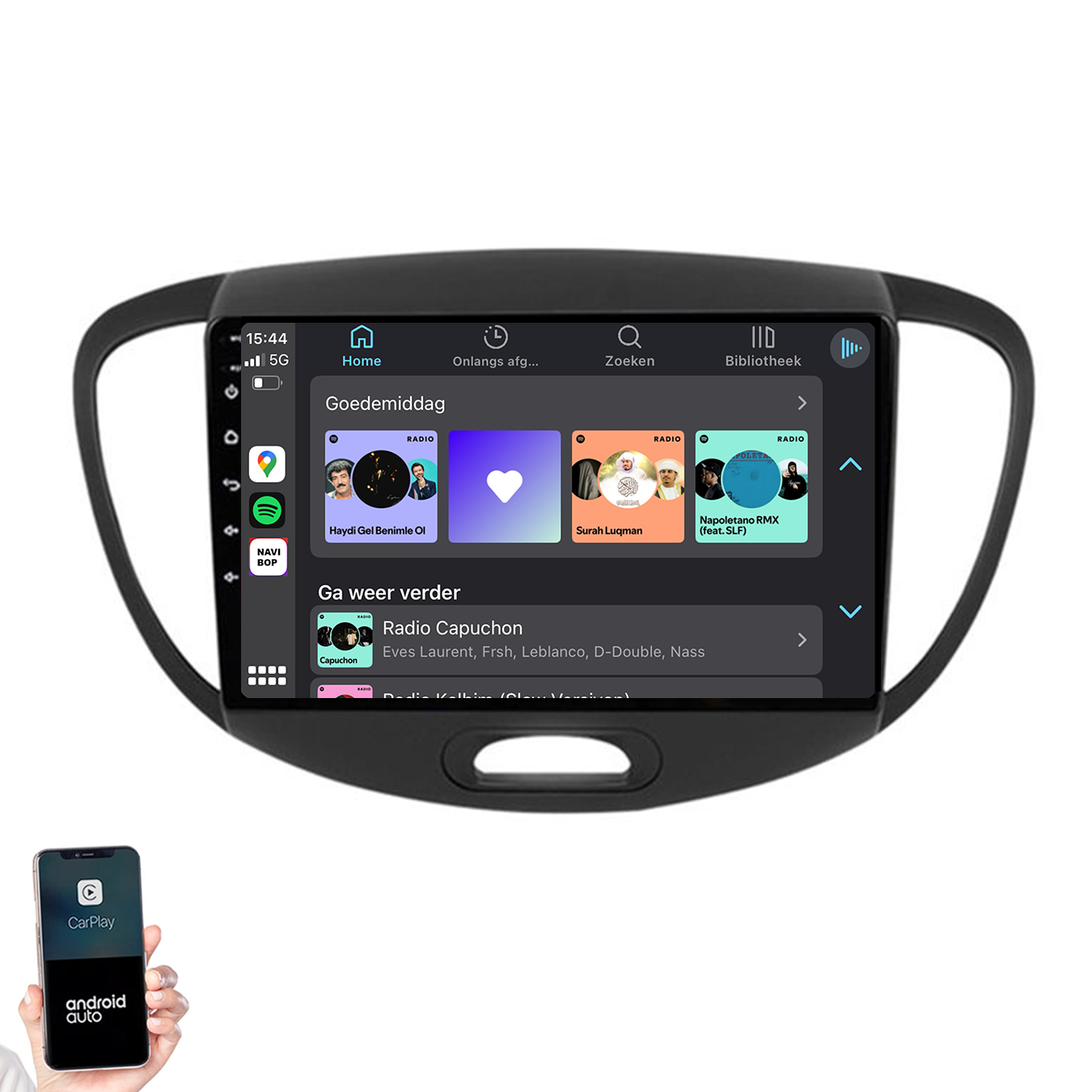Hyundai I10 | Autoradio | 2007 t/m 2013 | Android 14 | Apple CarPlay & Android Auto