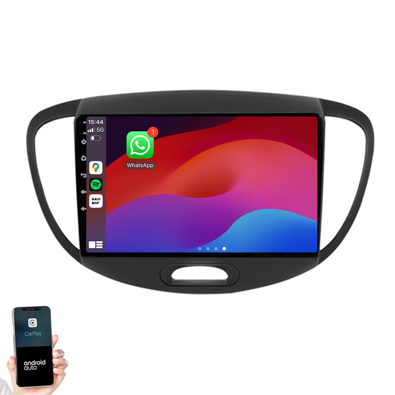 Hyundai I10 | Autoradio | 2007 t/m 2013 | Android 14 | Apple CarPlay & Android Auto