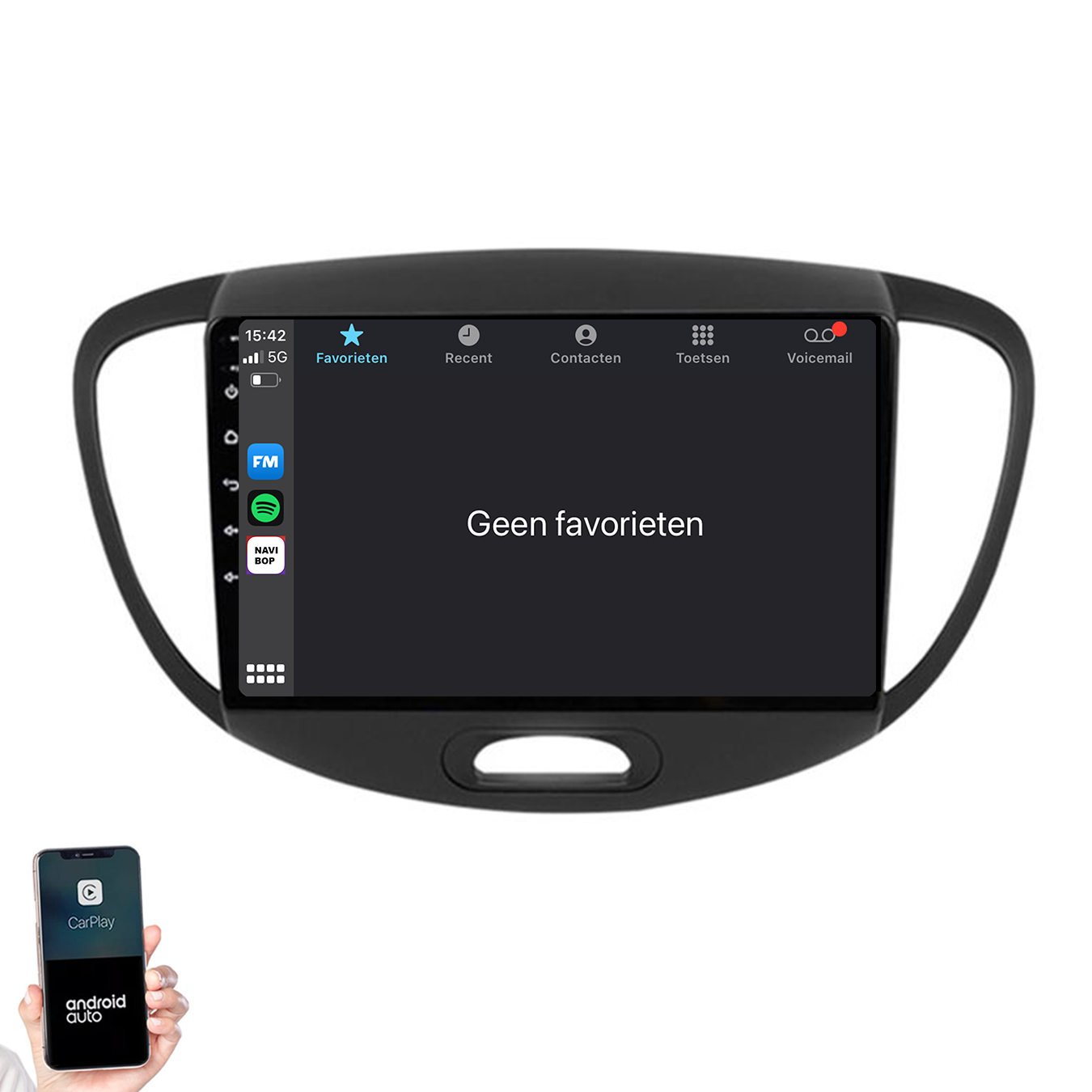 Hyundai I10 | Autoradio | 2007 t/m 2013 | Android 14 | Apple CarPlay & Android Auto