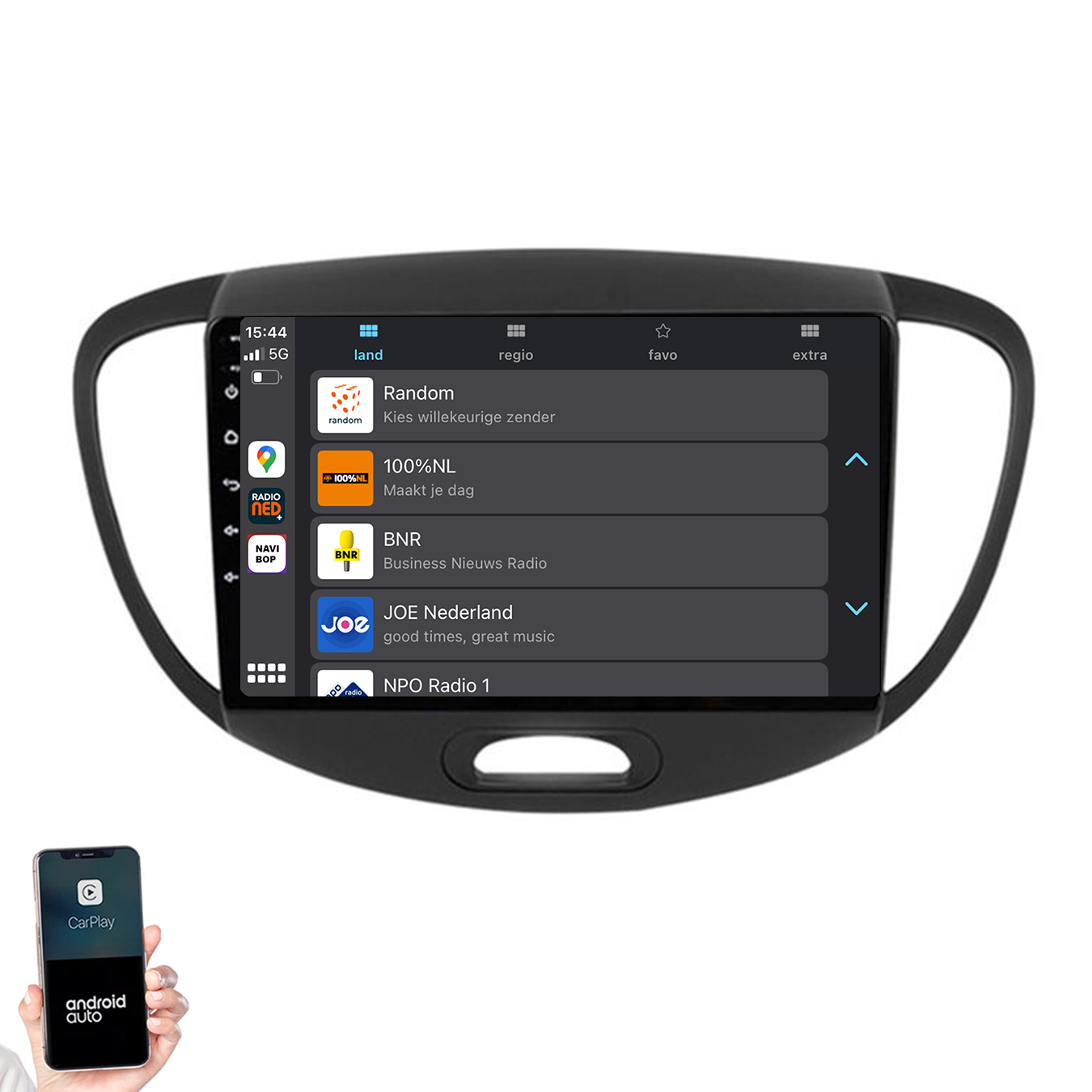 Hyundai I10 | Autoradio | 2007 t/m 2013 | Android 14 | Apple CarPlay & Android Auto