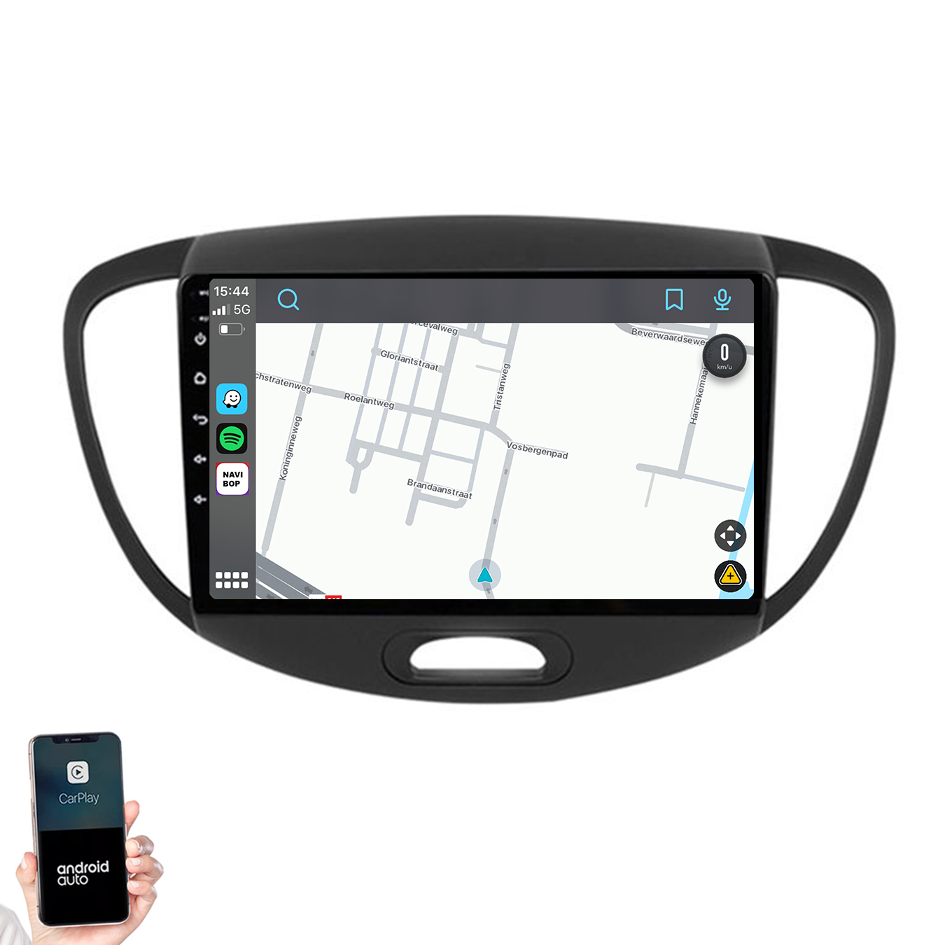 Hyundai I10 | Autoradio | 2007 t/m 2013 | Android 14 | Apple CarPlay & Android Auto