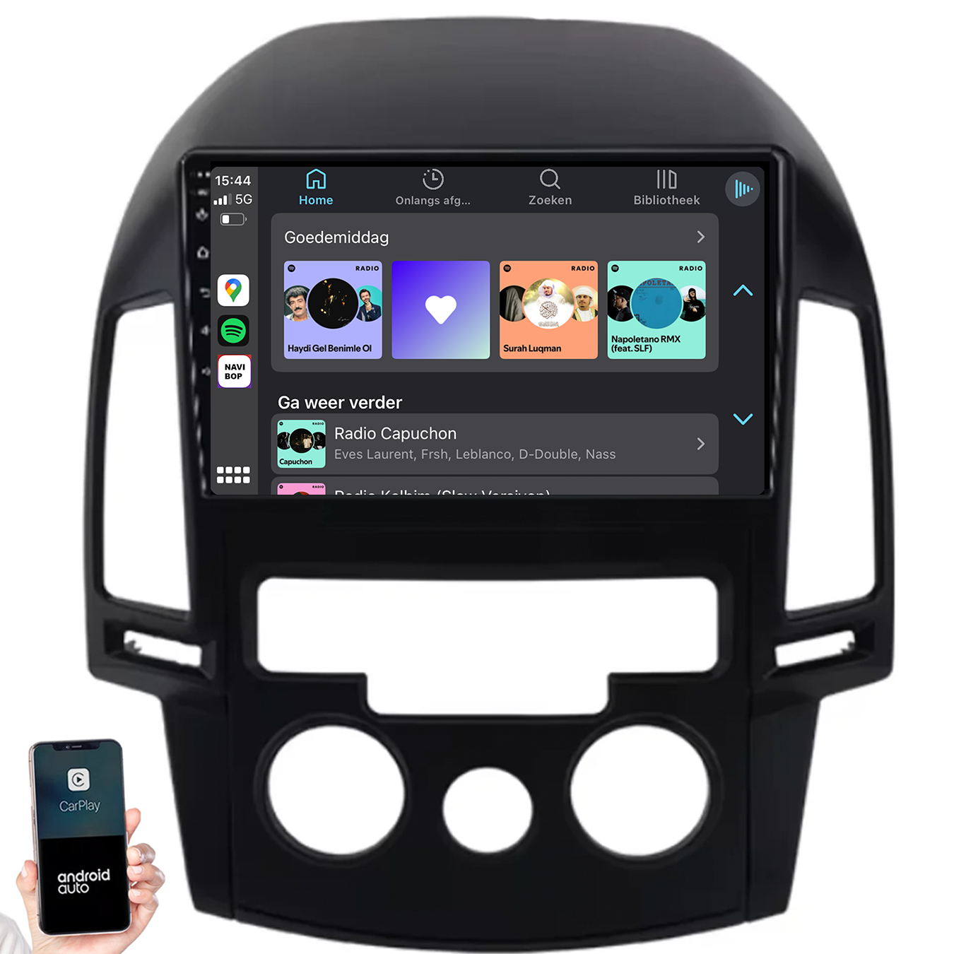 Hyundai I30 | Autoradio | 2007 t/m 2012 | Android 14 | Apple CarPlay & Android Auto
