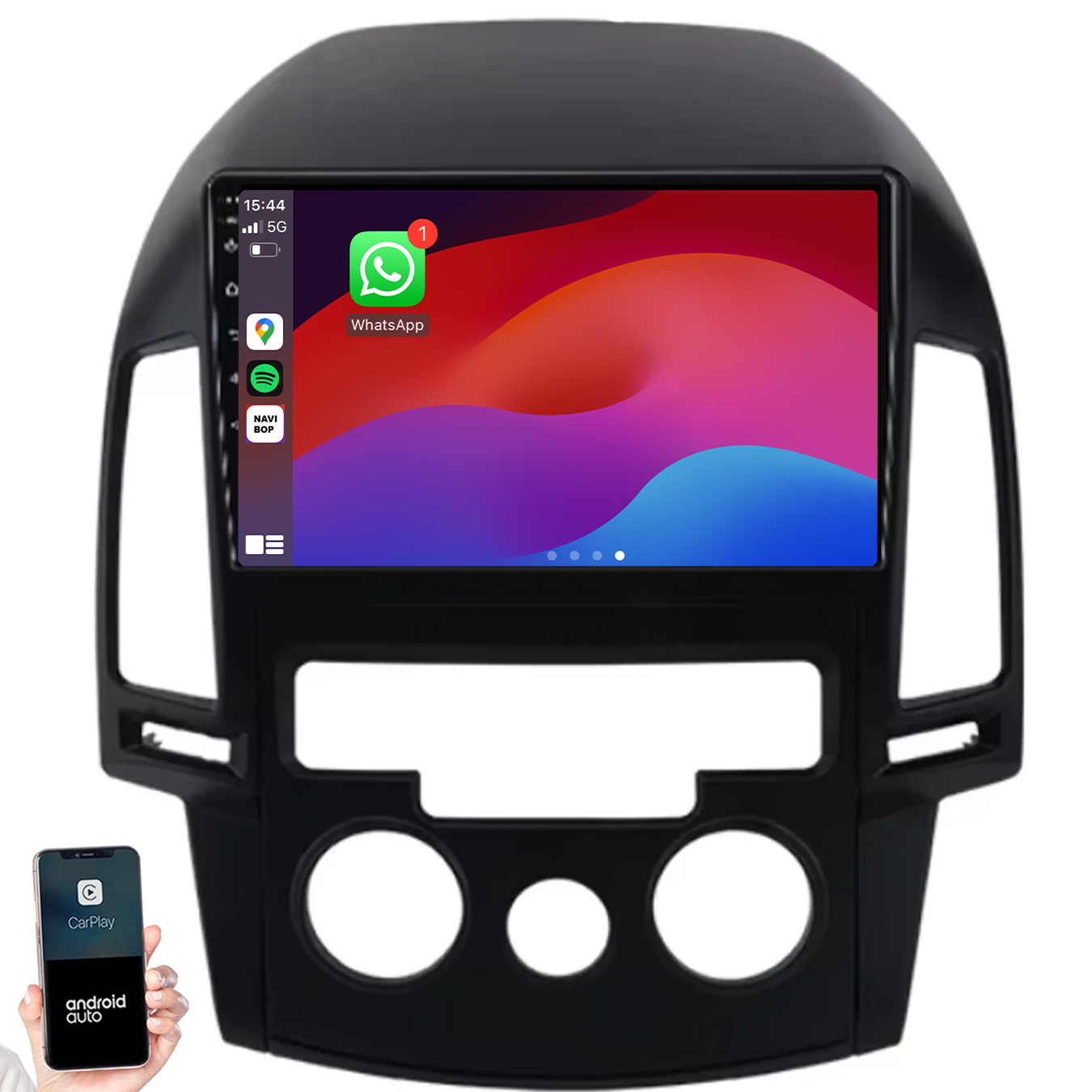 Hyundai I30 | Autoradio | 2007 t/m 2012 | Android 14 | Apple CarPlay & Android Auto