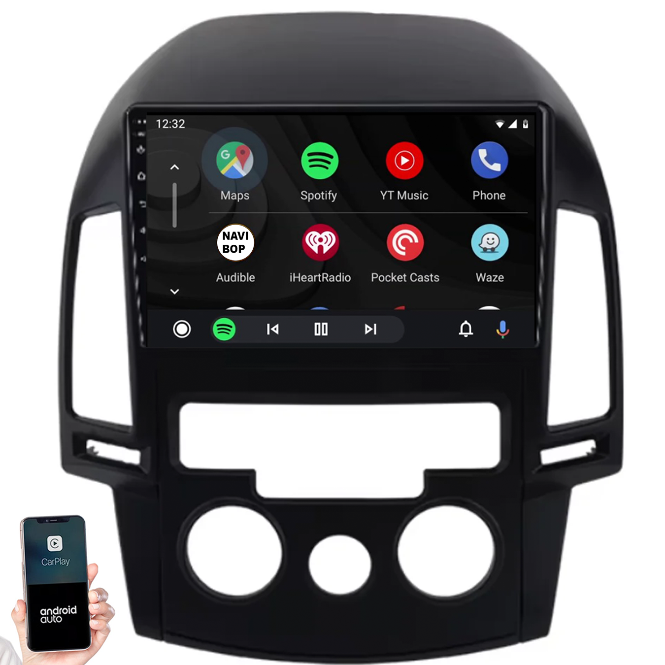 Hyundai I30 | Autoradio | 2007 t/m 2012 | Android 14 | Apple CarPlay & Android Auto