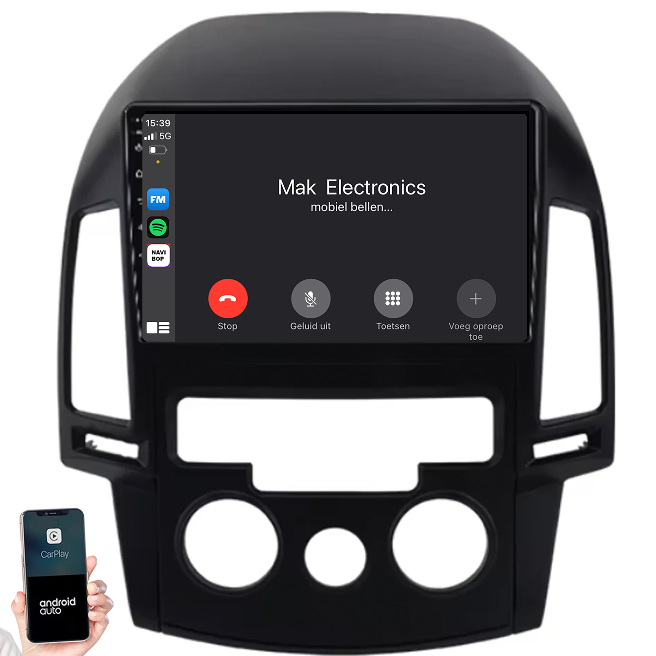 Hyundai I30 | Autoradio | 2007 t/m 2012 | Android 14 | Apple CarPlay & Android Auto