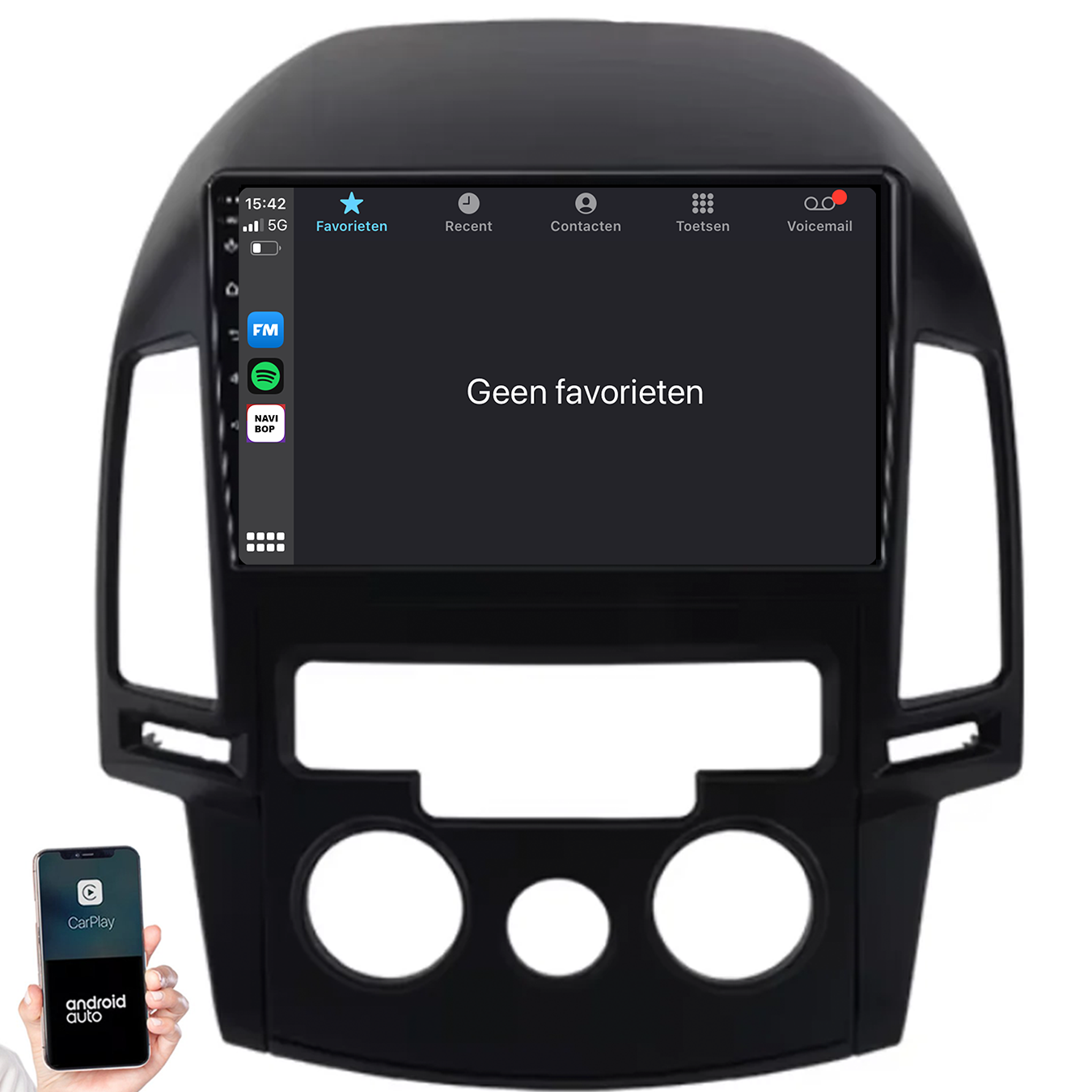 Hyundai I30 | Autoradio | 2007 t/m 2012 | Android 14 | Apple CarPlay & Android Auto