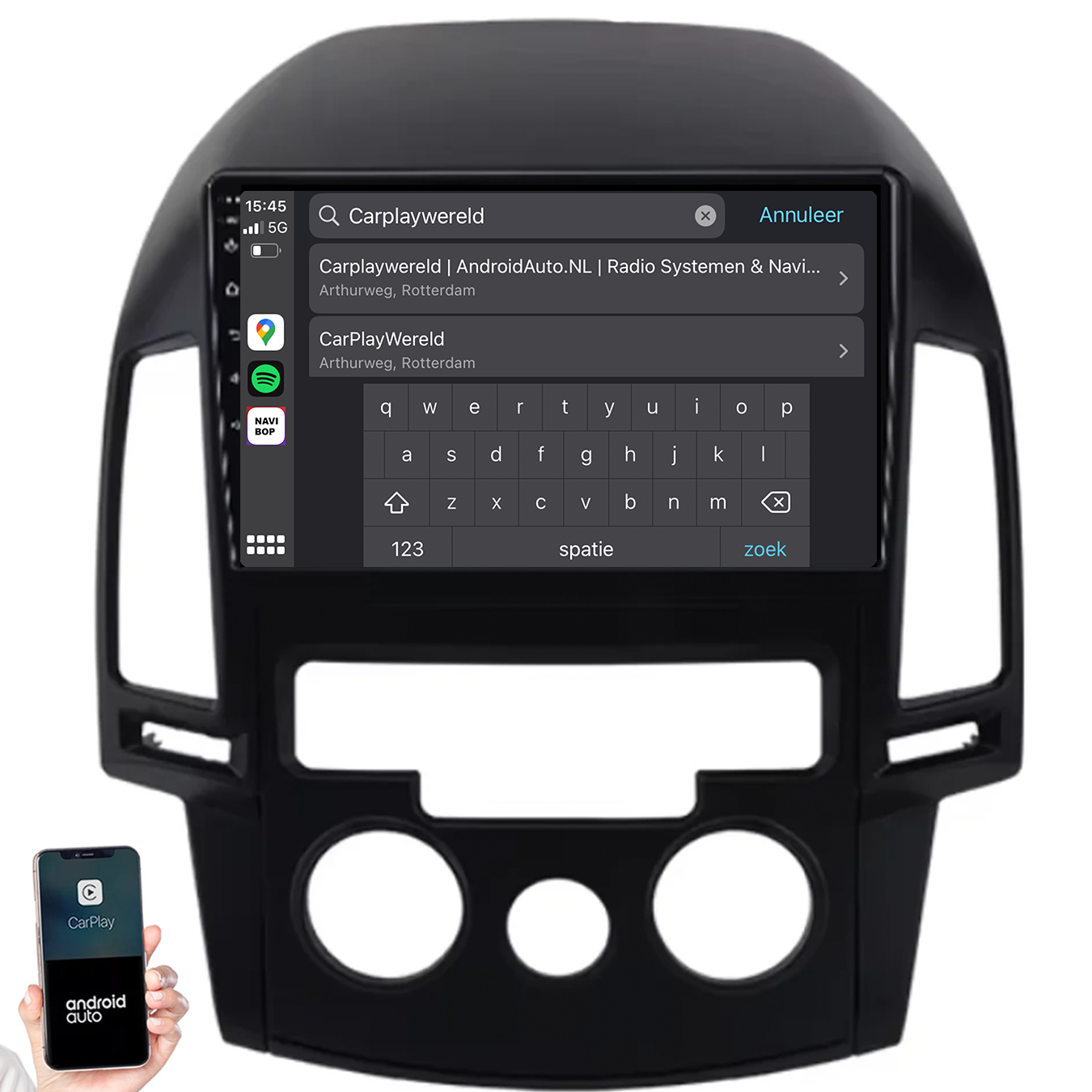 Hyundai I30 | Autoradio | 2007 t/m 2012 | Android 14 | Apple CarPlay & Android Auto