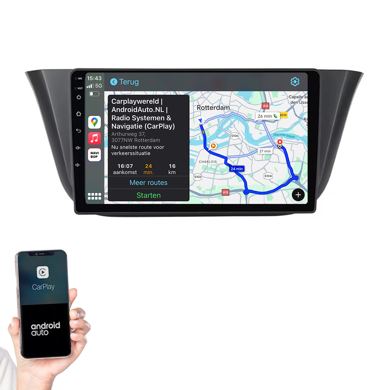Iveco Daily | Autoradio | 2013 t/m 2019 | Android 14 | Apple CarPlay & Android Auto