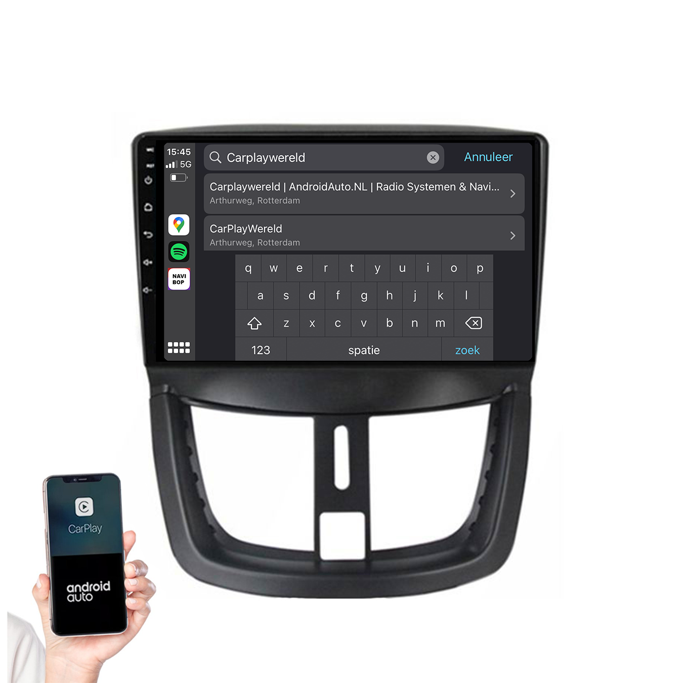Peugeot 207 | Autoradio | 2006 t/m 2015 | Android 14 | Apple CarPlay & Android Auto