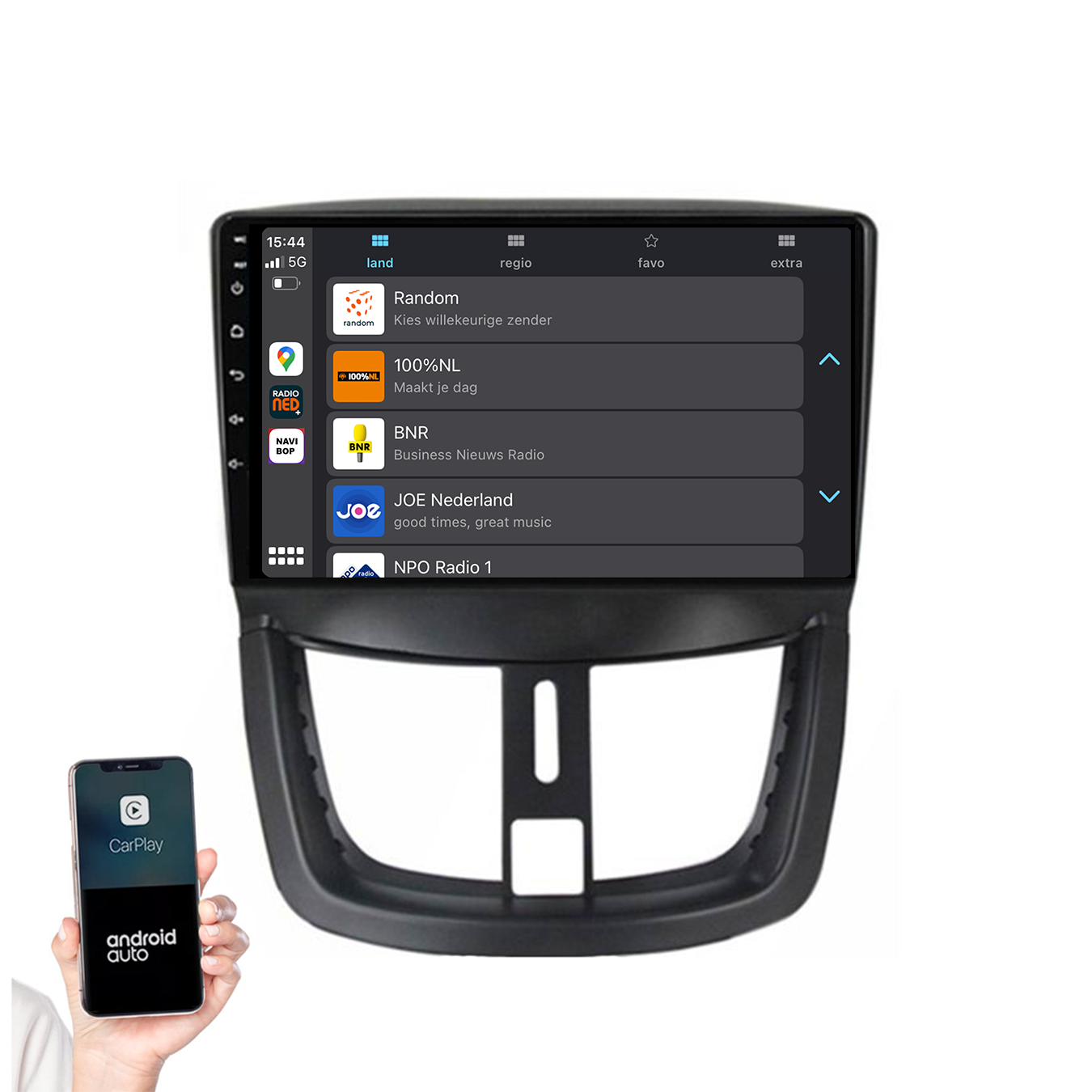 Peugeot 207 | Autoradio | 2006 t/m 2015 | Android 14 | Apple CarPlay & Android Auto