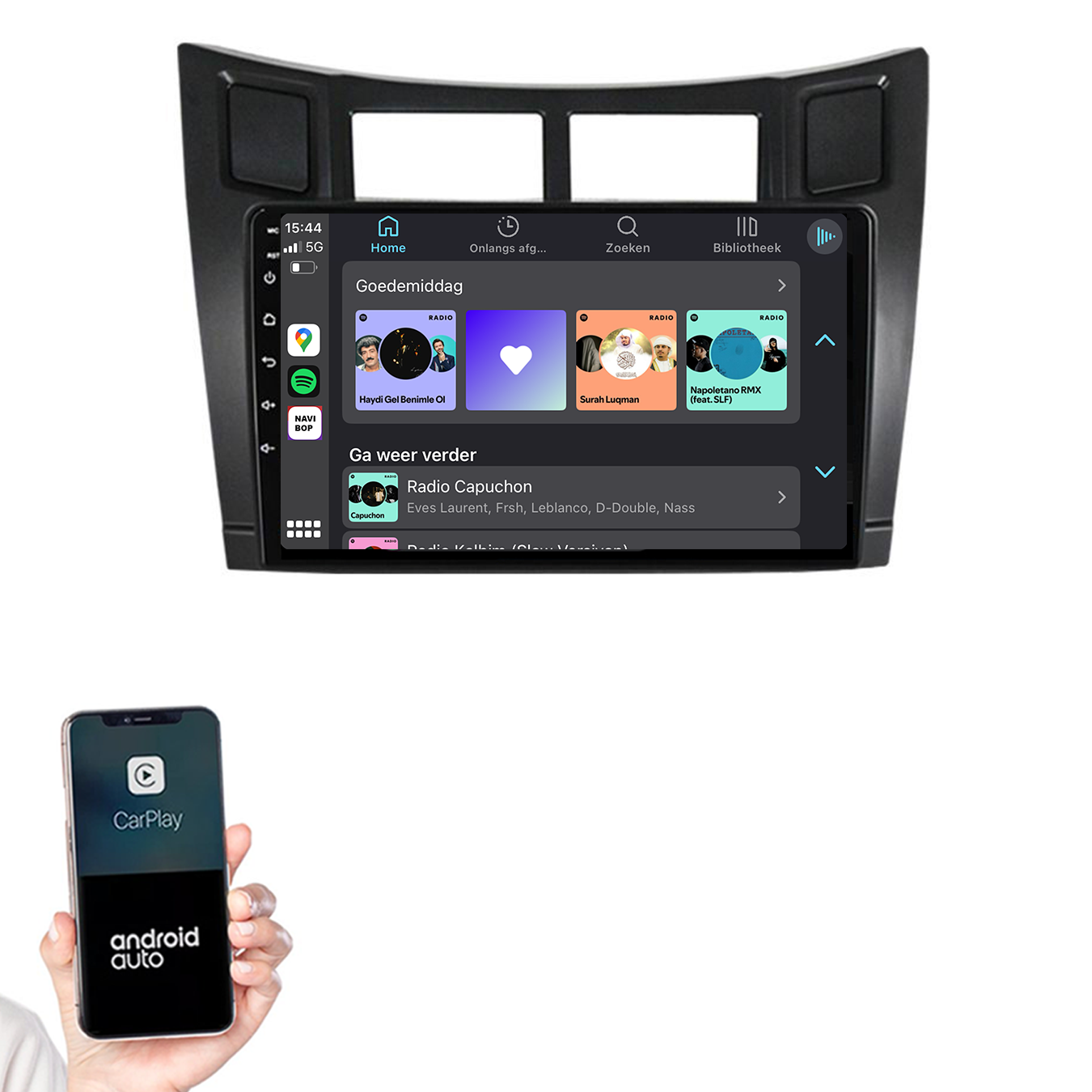 Toyota Yaris | Autoradio | 2005 t/m 2012 | Android 14 | Apple CarPlay & Android Auto